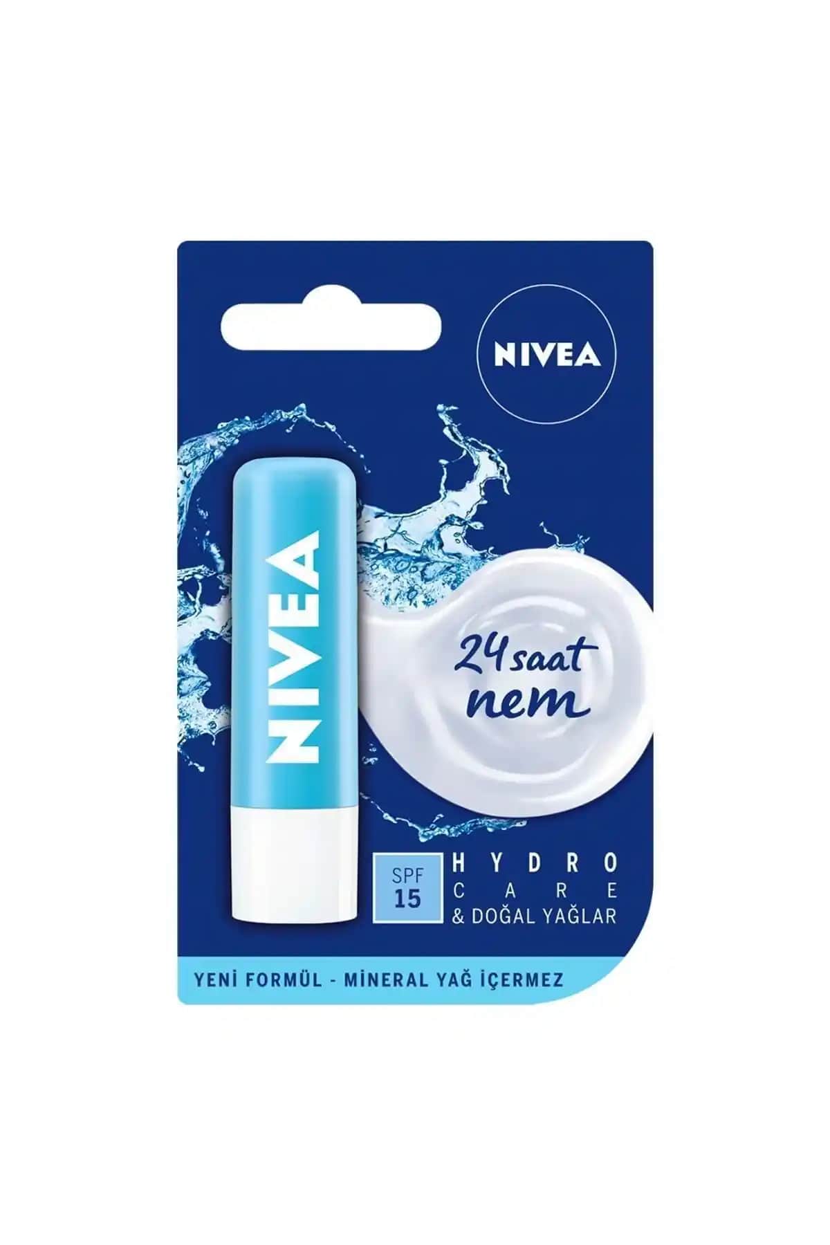 NIVEA Lip Stick Hydro Care 15 SPF ile Dudaklarınızı Koruyun ve Nemlendirin