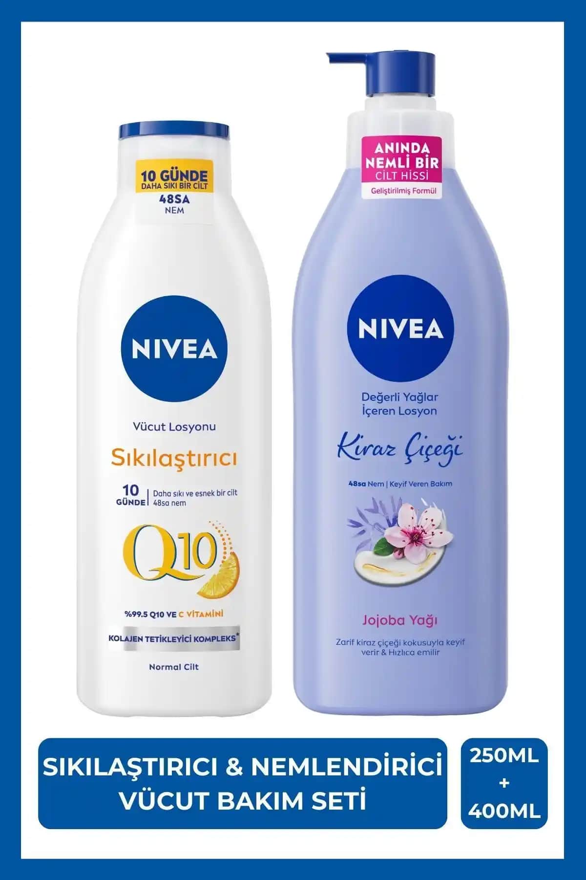 NIVEA Q10 Sıkılaştırıcı ve Kiraz Çiçeği Vücut Losyonları: Cilt Bakımında Yeni Dönem