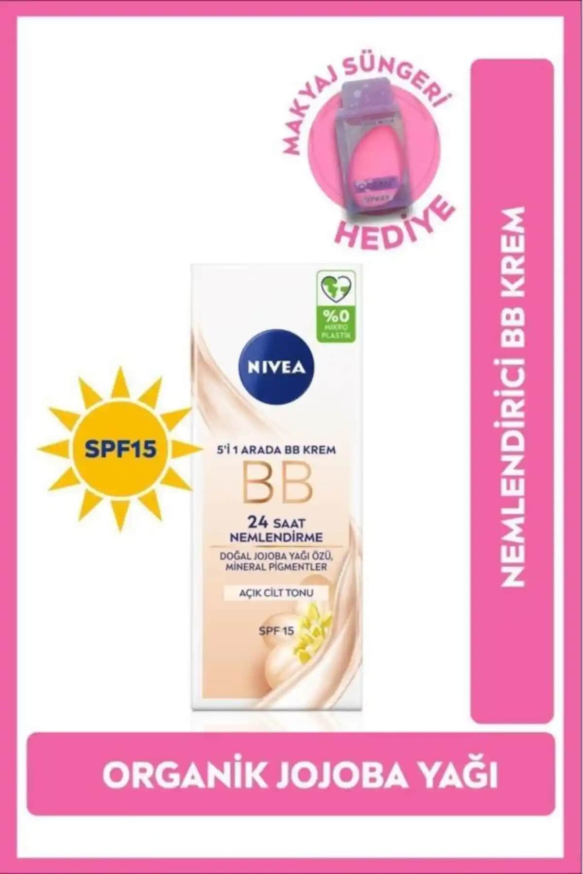 NIVEA SPF15 Güneş Koruyucu 5'i 1 Arada BB Krem ile Günlük Cilt Bakımında Pratik Çözüm