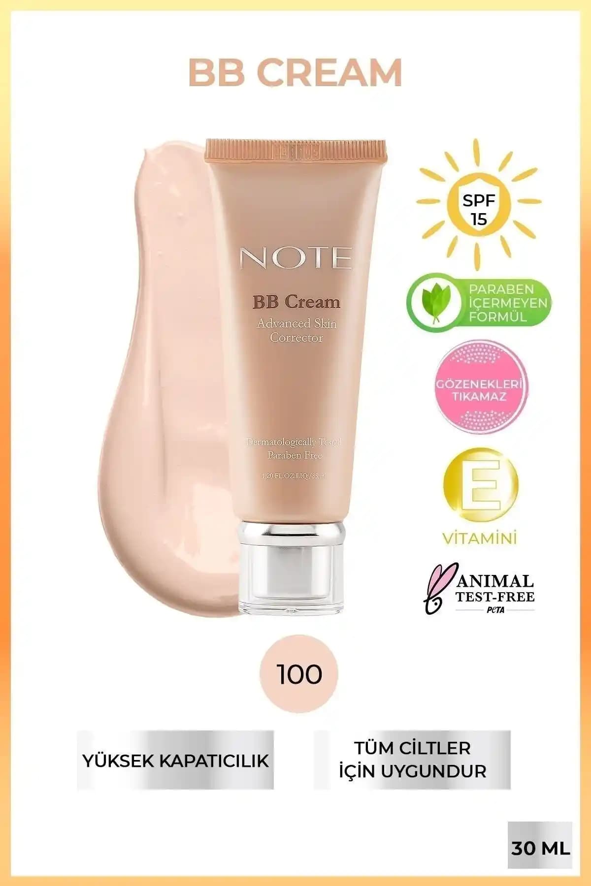 Note Cosmetics BB Krem SPF 15 Sağlıklı ve Doğal Makyaj İçin Uygun Bir Seçenek