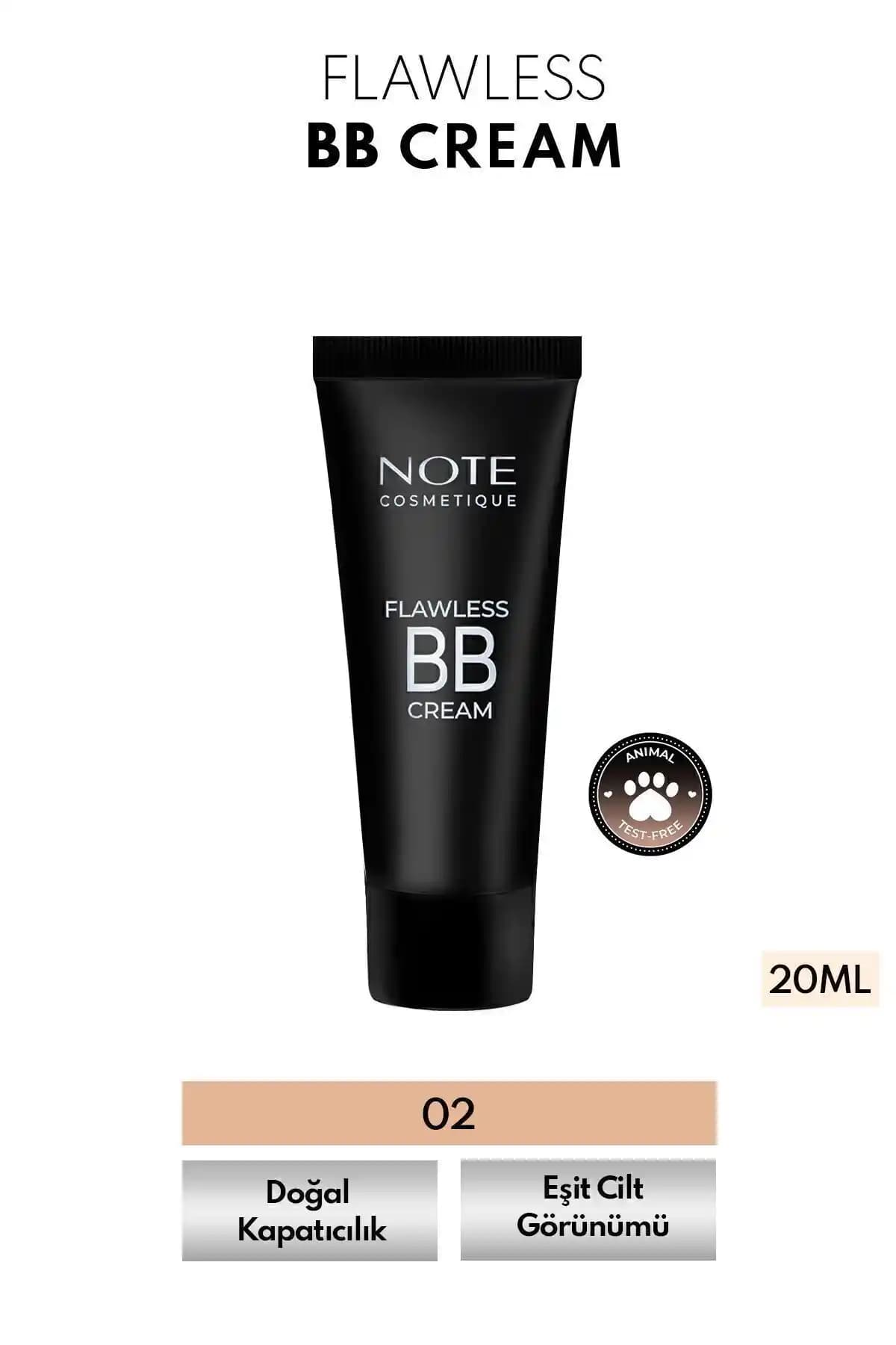 Note Cosmetics Flawless BB Krem: Günlük Kullanım İçin Doğal ve Parlak Cilt Sağlayan Ürün