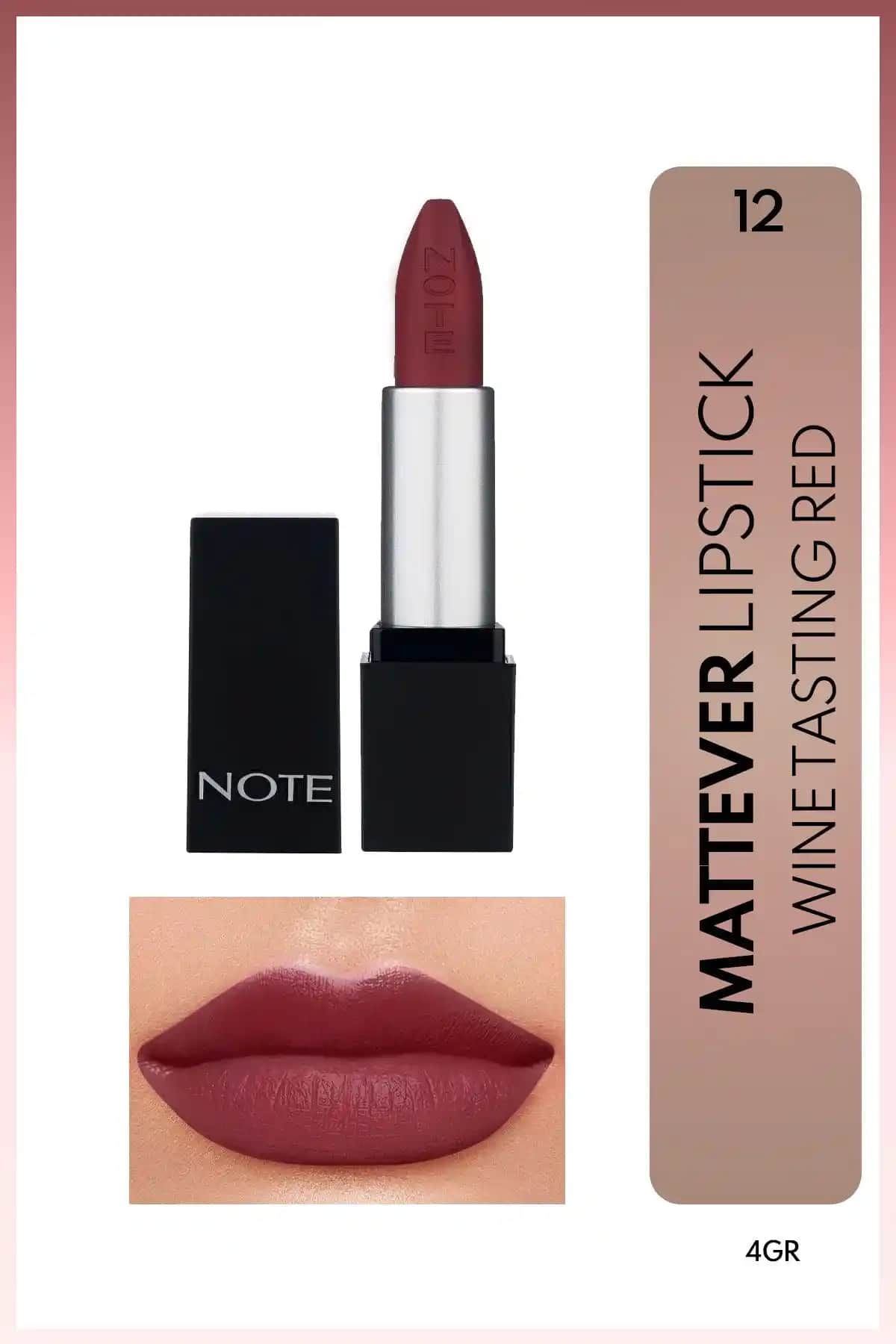 Note Cosmetics Mattever Lipstick: Uzun Süre Kalıcı ve Doğa Dostu Dudak Rujları
