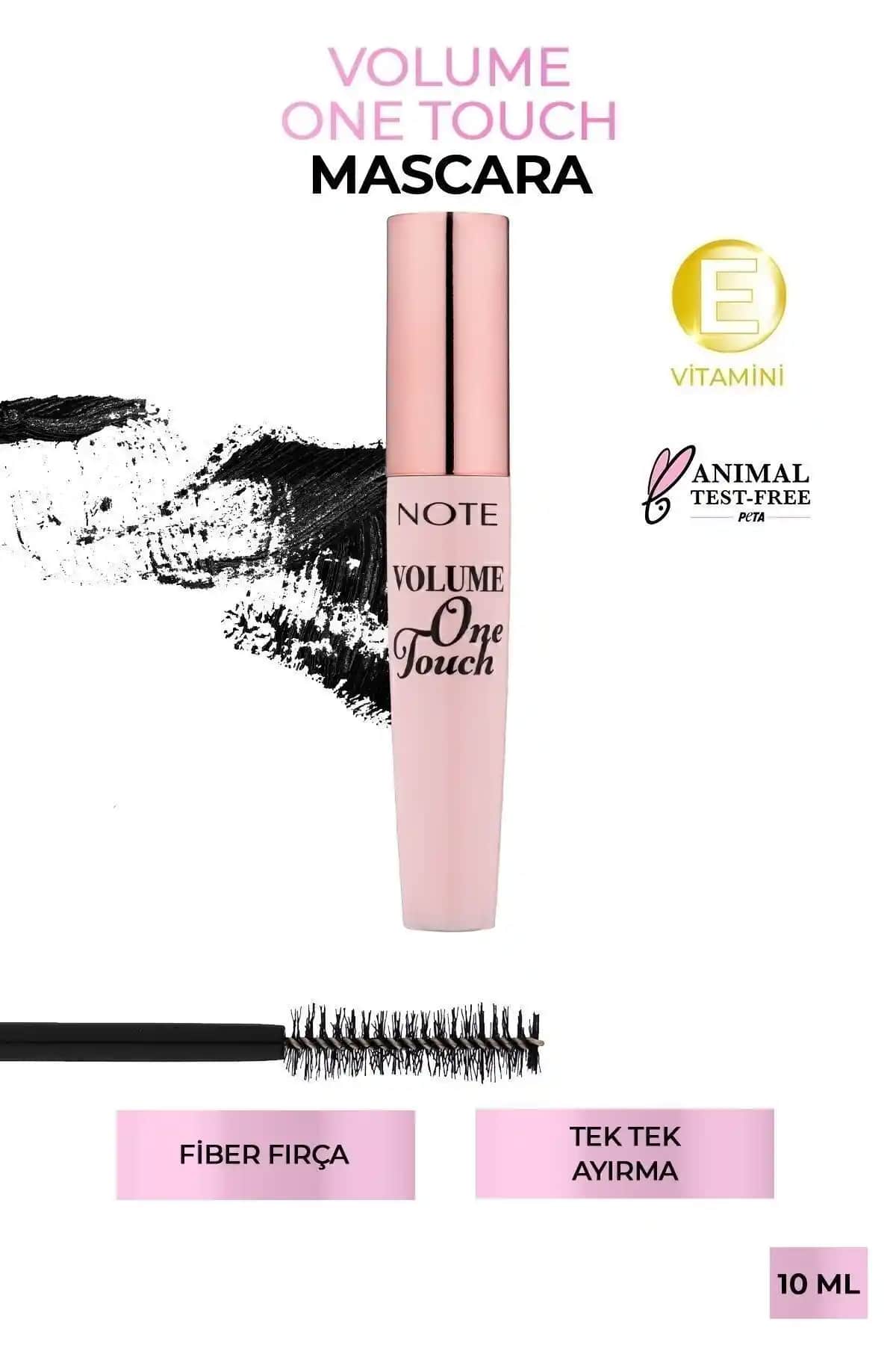Note Cosmetics Volume One Touch Maskara ile Hacimli ve Uzun Kirpiklere Kolayca Ulaşın