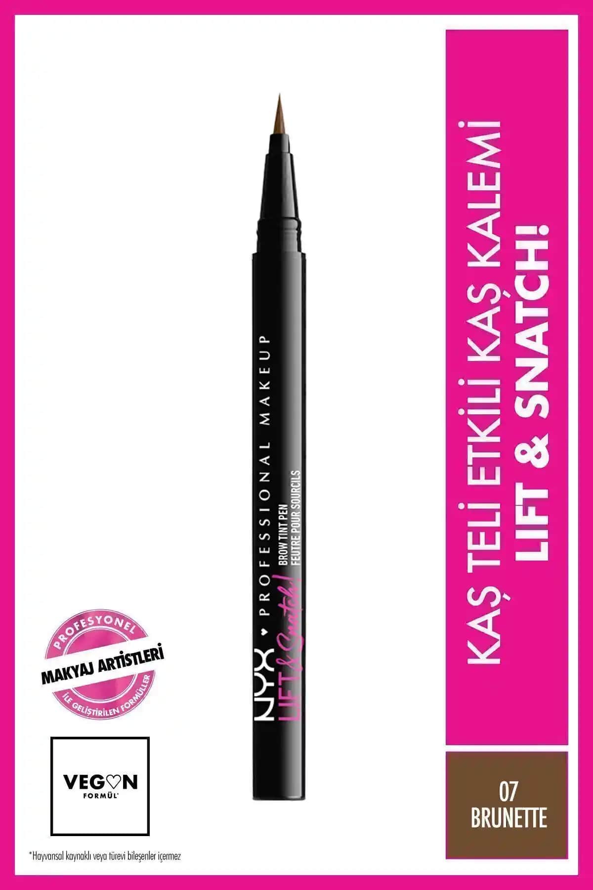 NYX Lift & Snatch Kaş Kalemi Brunette Doğal ve Uzun Süreli Kaş Şekillendirme Ürünü