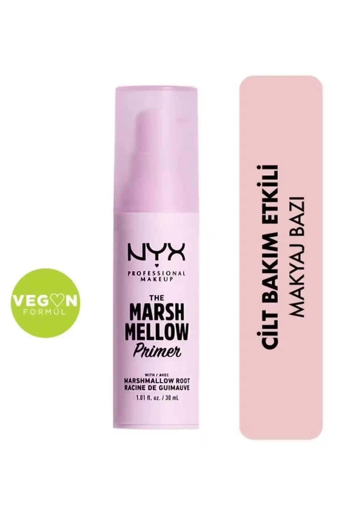 NYX Marshmellow Soothing Primer: Nemlendirici ve Gözenek Sıkılaştırıcı Makyaj Bazı