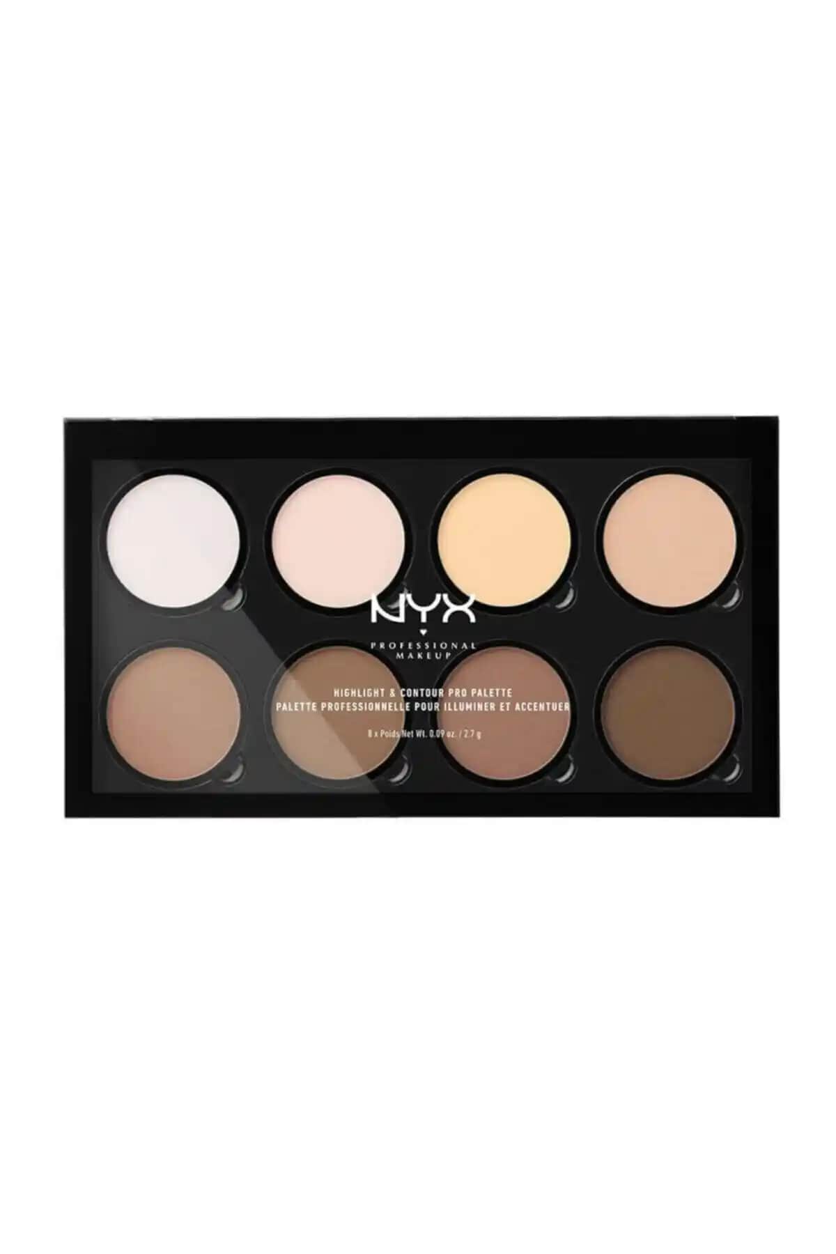 NYX Profesyonel Makyaj Kontür ve Aydınlatıcı Paleti ile Doğal ve Belirgin Yüz Hatları