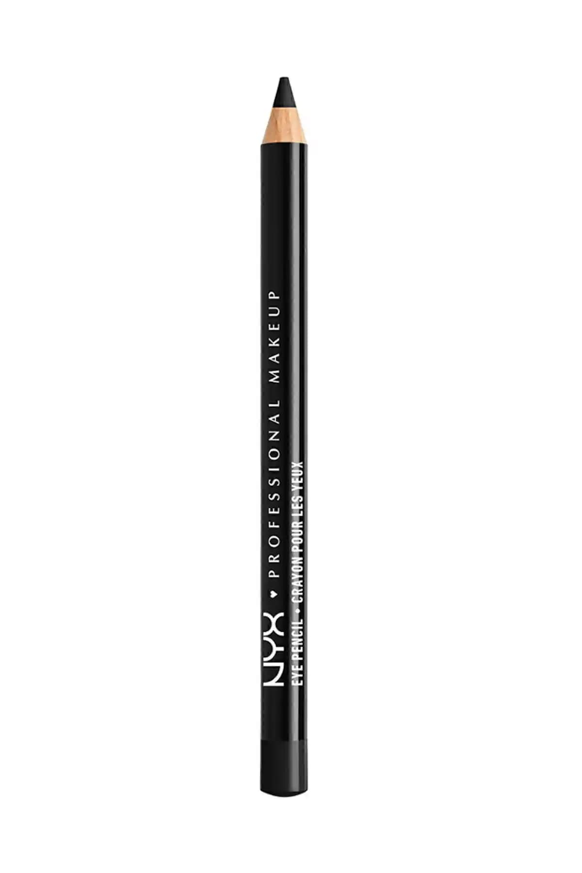 NYX Profesyonel Makyaj Slim Eye Pencil Black Siyah Göz Kalemi - Derinlik ve Parlaklık Katıcı