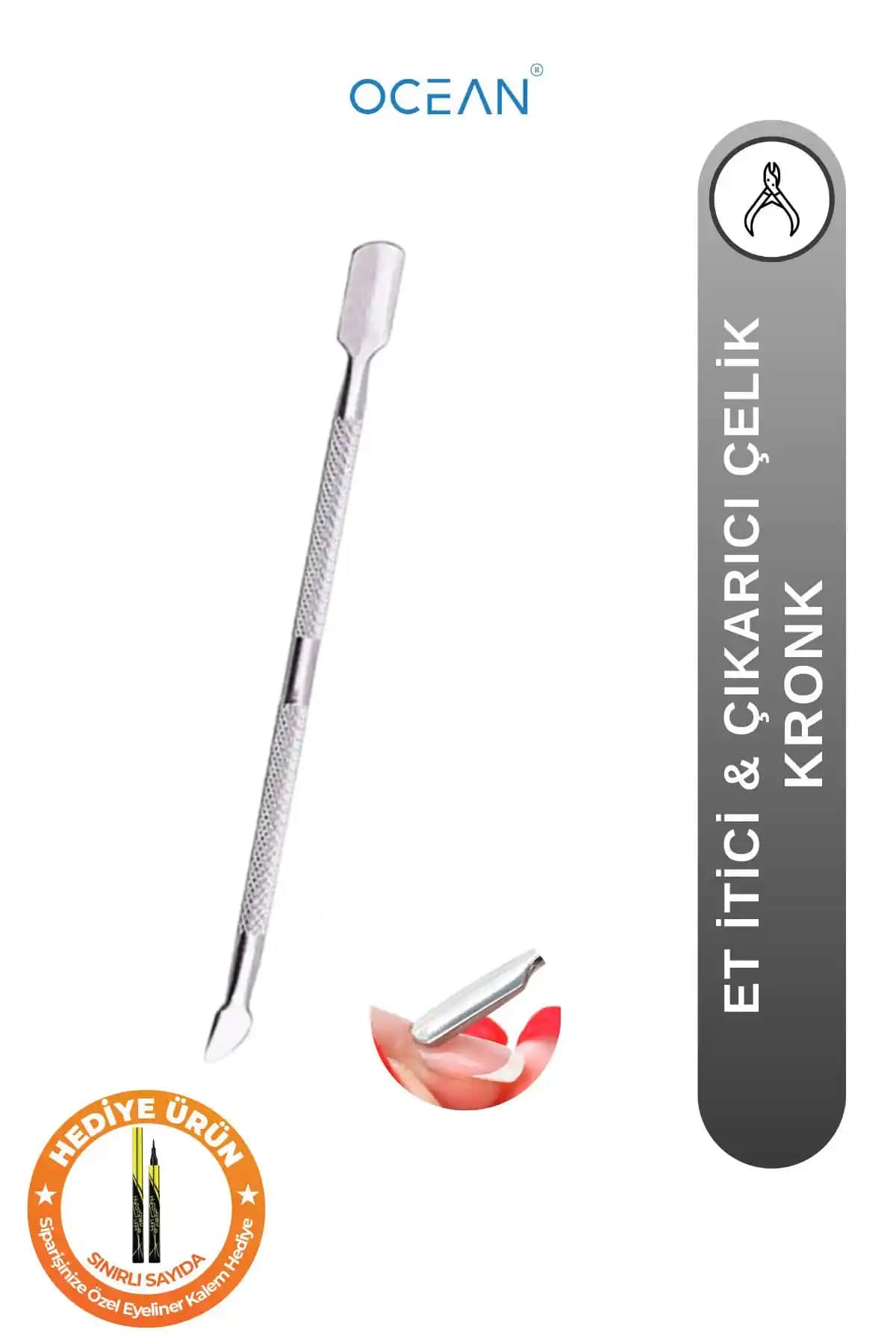 Ocean Et Itici Çıkarıcı Çelik Kronk Profesyonel Tırnak Bakım Aracı Türkiye Menşei