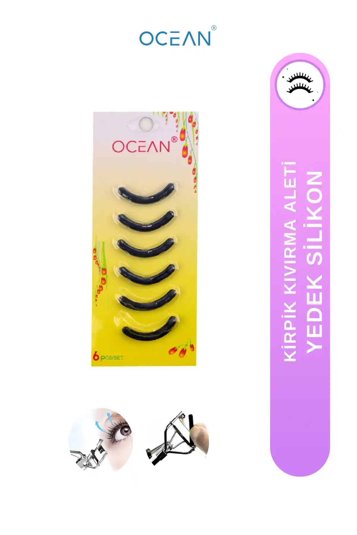 Ocean Kirpik Kıvırma Makinesi Yedek Silikonları ile Doğal ve Kalıcı Kirpik Şekli