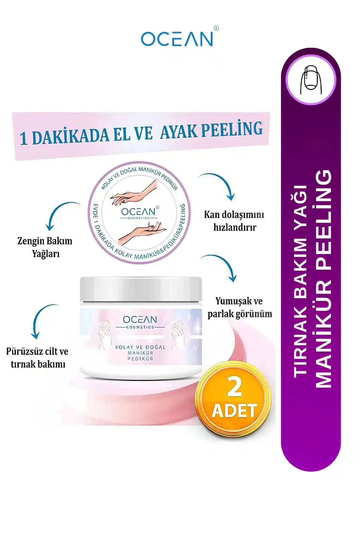 Ocean Kolay ve Doğal Manikür Pedikür Peeling Yağı ile Güzellik ve Bakımın Yeni Yolu