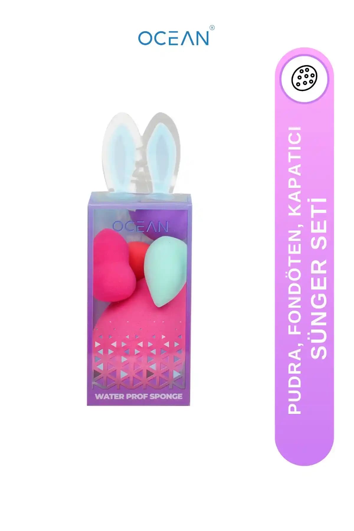 Ocean Makyaj Süngeri Seti: Çok Amaçlı ve Hijyenik Makyaj Uygulama Çözümü