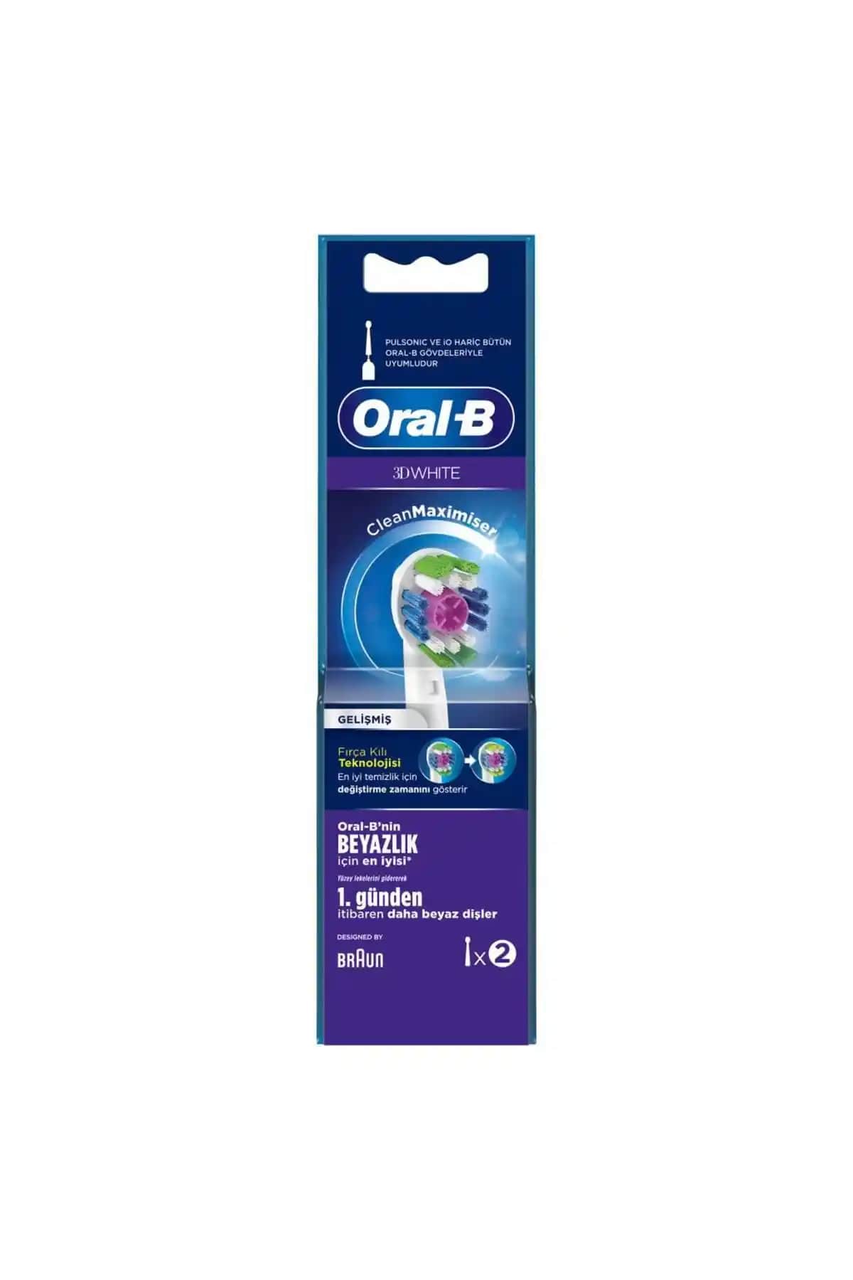 Oral-B Clean Maximiser 3D White Yedek Başlıkları – Etkili Diş Temizliği ve Beyazlatma