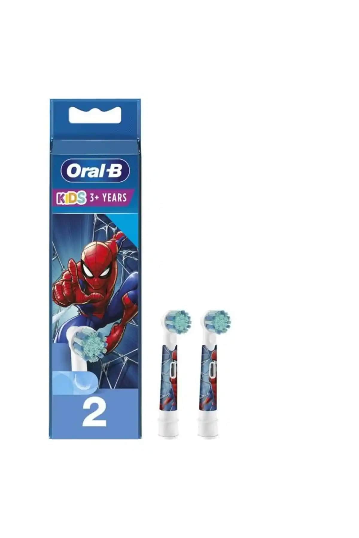 Oral-B Stages Çocuklar İçin Spiderman Temalı Yedek Diş Fırçası Başlığı 2'li Paket