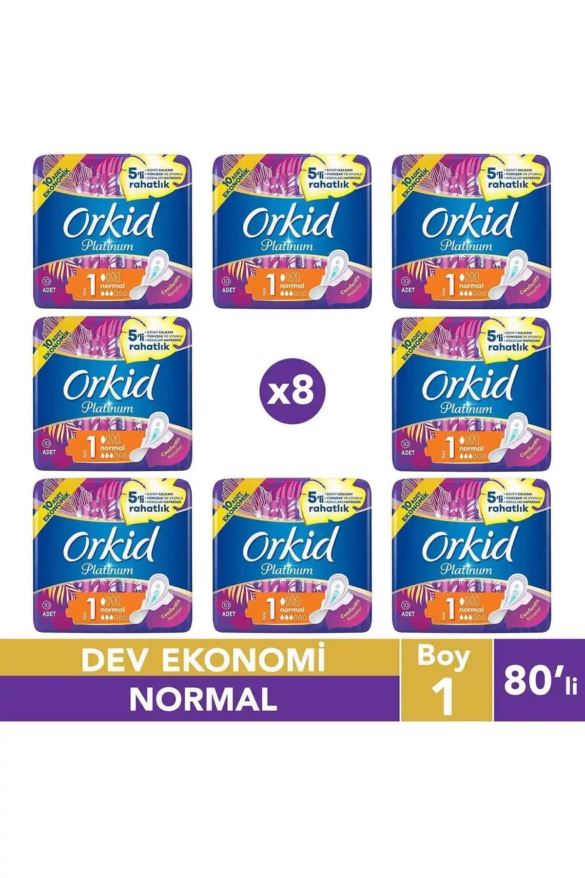 Orkid Platinum Hijyenik Ped Günlük Kullanım İçin Güvenli ve Konforlu Çözüm