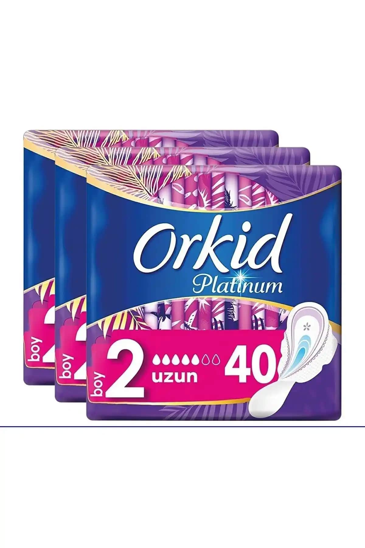 Orkid Platinum Uzun Cesaret Paketi: Günlük ve Gece Koruma için Yüksek Performanslı Pedler