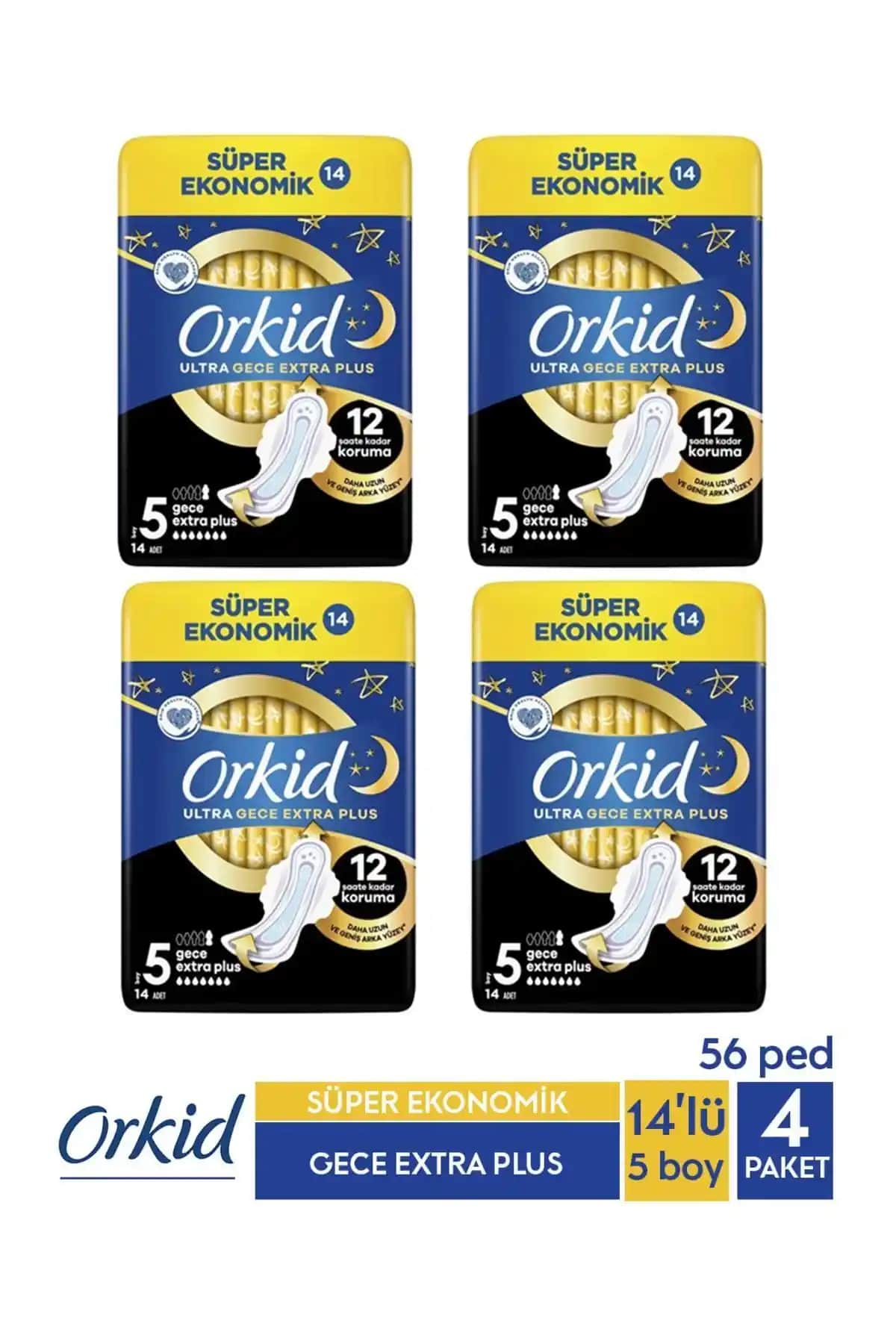 Orkid Süper Ekonomik Ultra Gece ve Ultra Gece Ekstra Plus Pedlerinin Karşılaştırması