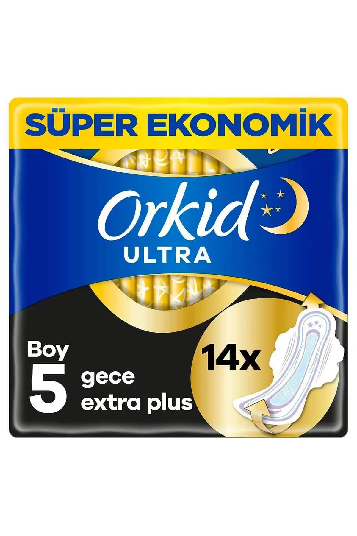 Orkid Ultra Ekstra Hijyenik Gece Pedi: Yüksek Emicilik ve Güvenle Güçlü Uyku