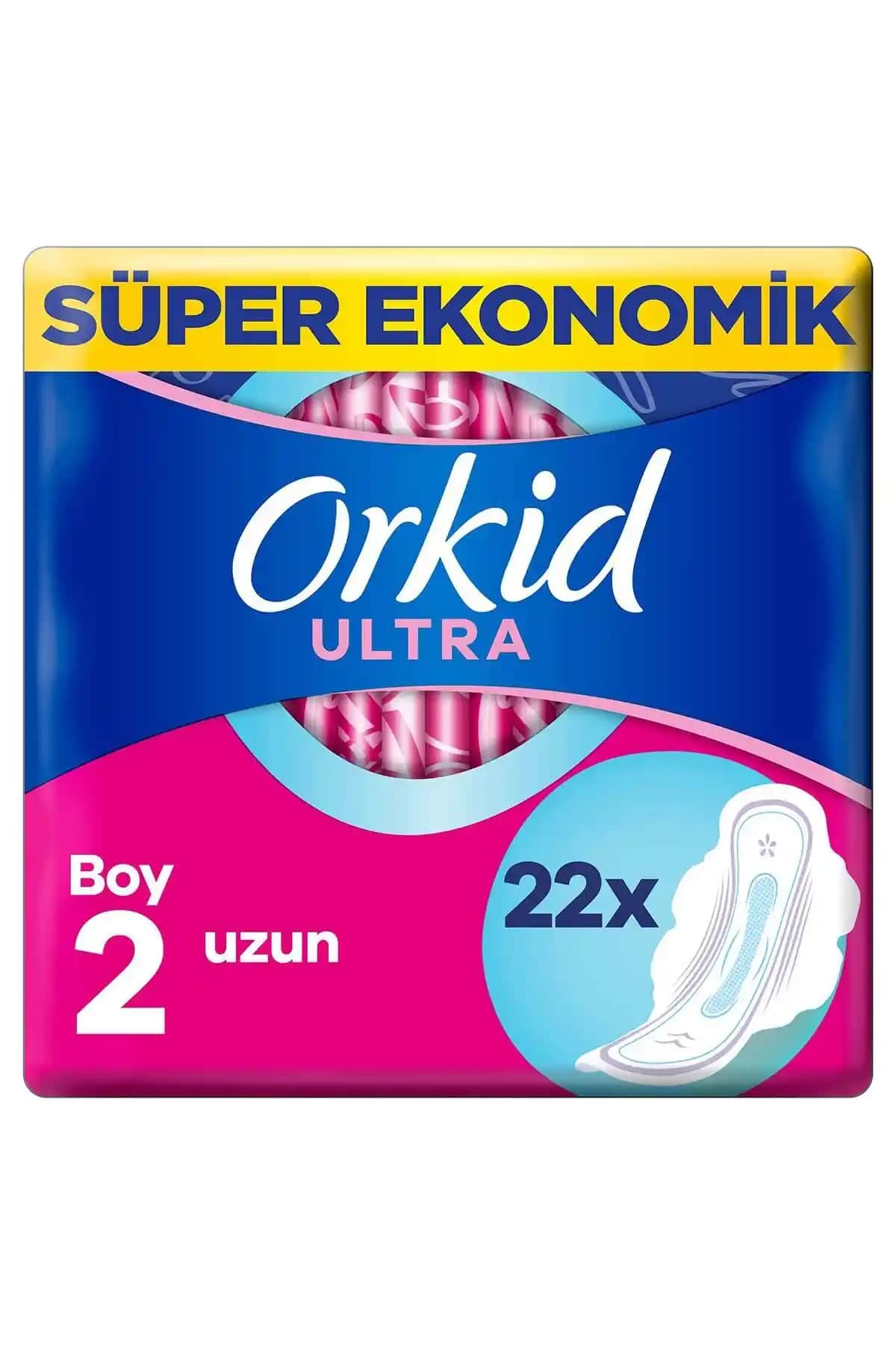 Orkid Ultra Ekstra Hijyenik Ped Uzun 22'li - Günlük Güvenlik ve Konfor İçin Tasarlandı