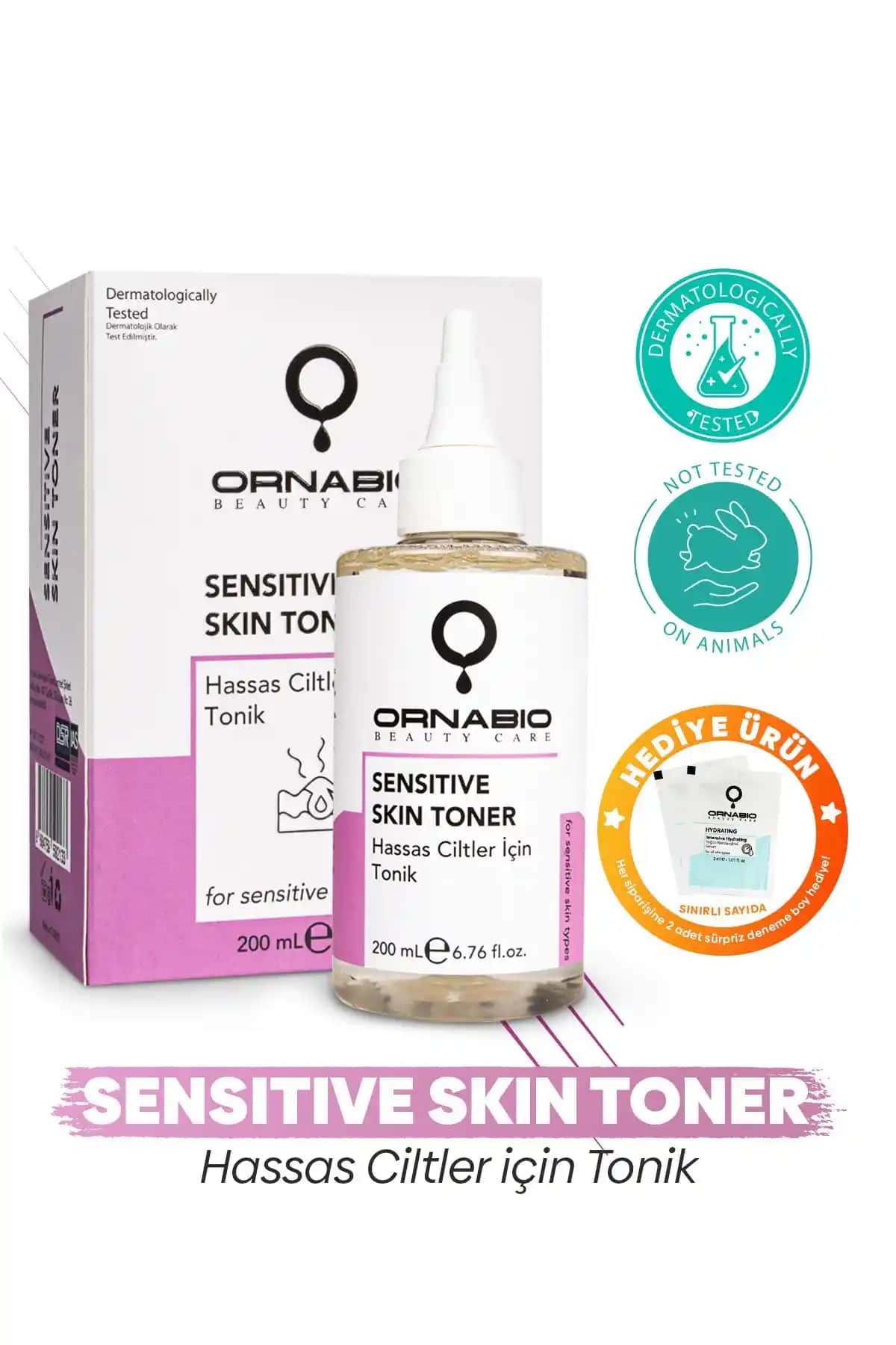 Ornabio Organik Doğal Biyolojik Tonik Hassas ve Kuru Ciltler İçin Uygun