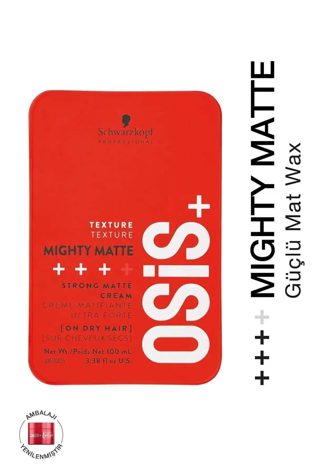 Osis Mighty Matte Güçlü Tutucu Saç Şekillendirici ile Kalıcı ve Doğal Saç Stili