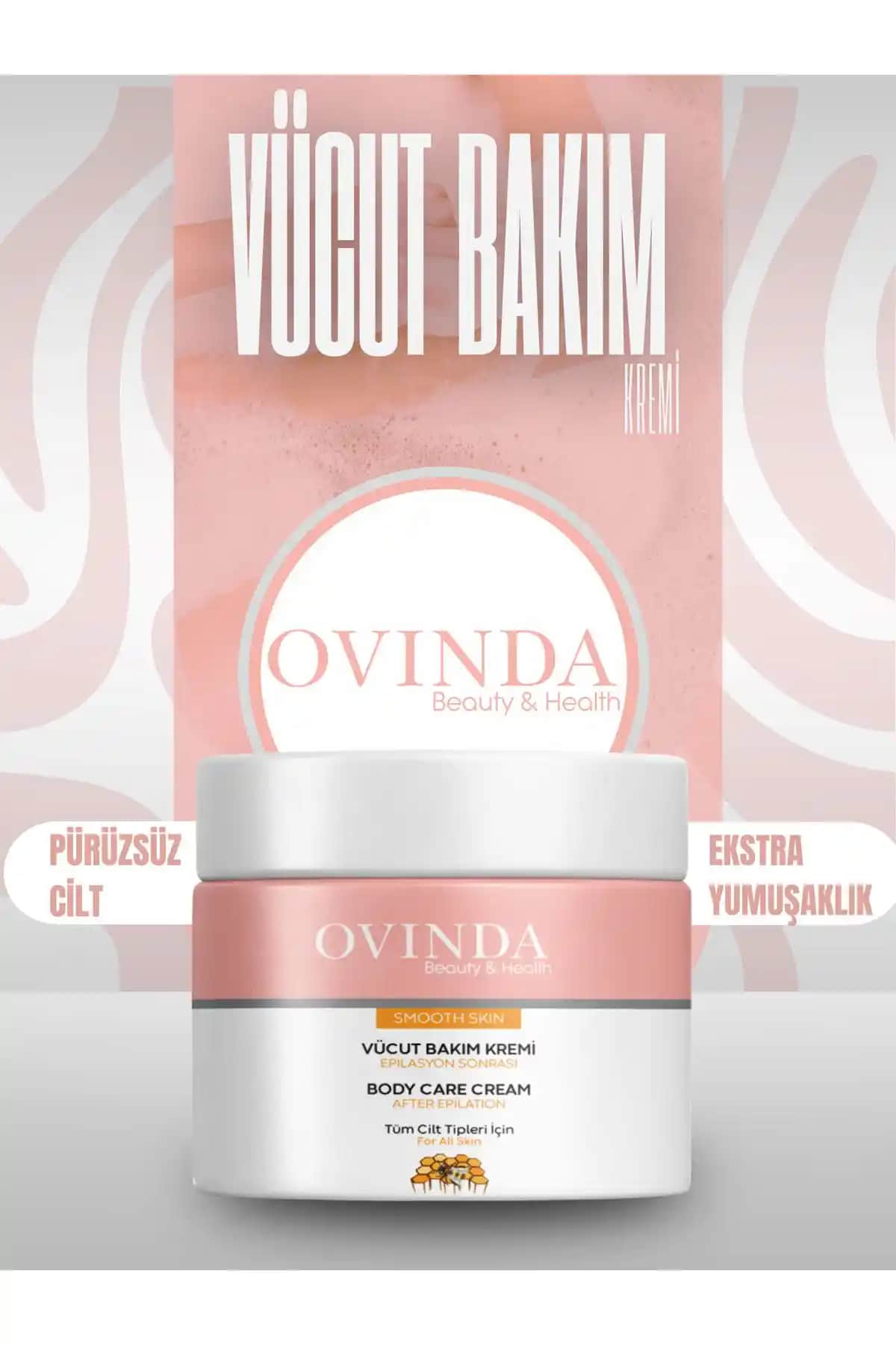 Ovinda Epilasyon ve Ağda Sonrası Onarıcı ve Yatıştırıcı Cilt Bakım Kremi Türkiye Menşeli