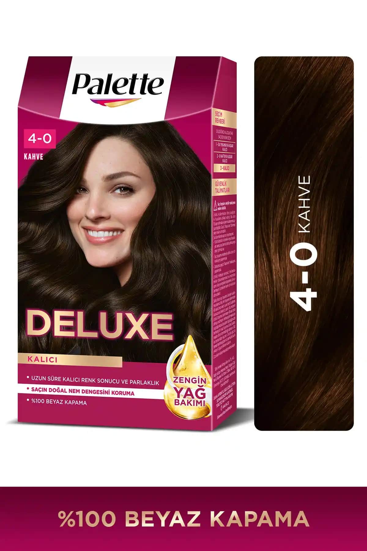 Palette Deluxe 4-0 Kahve: Uzun Süre Kalıcı ve Canlı Saç Boyama Ürünü