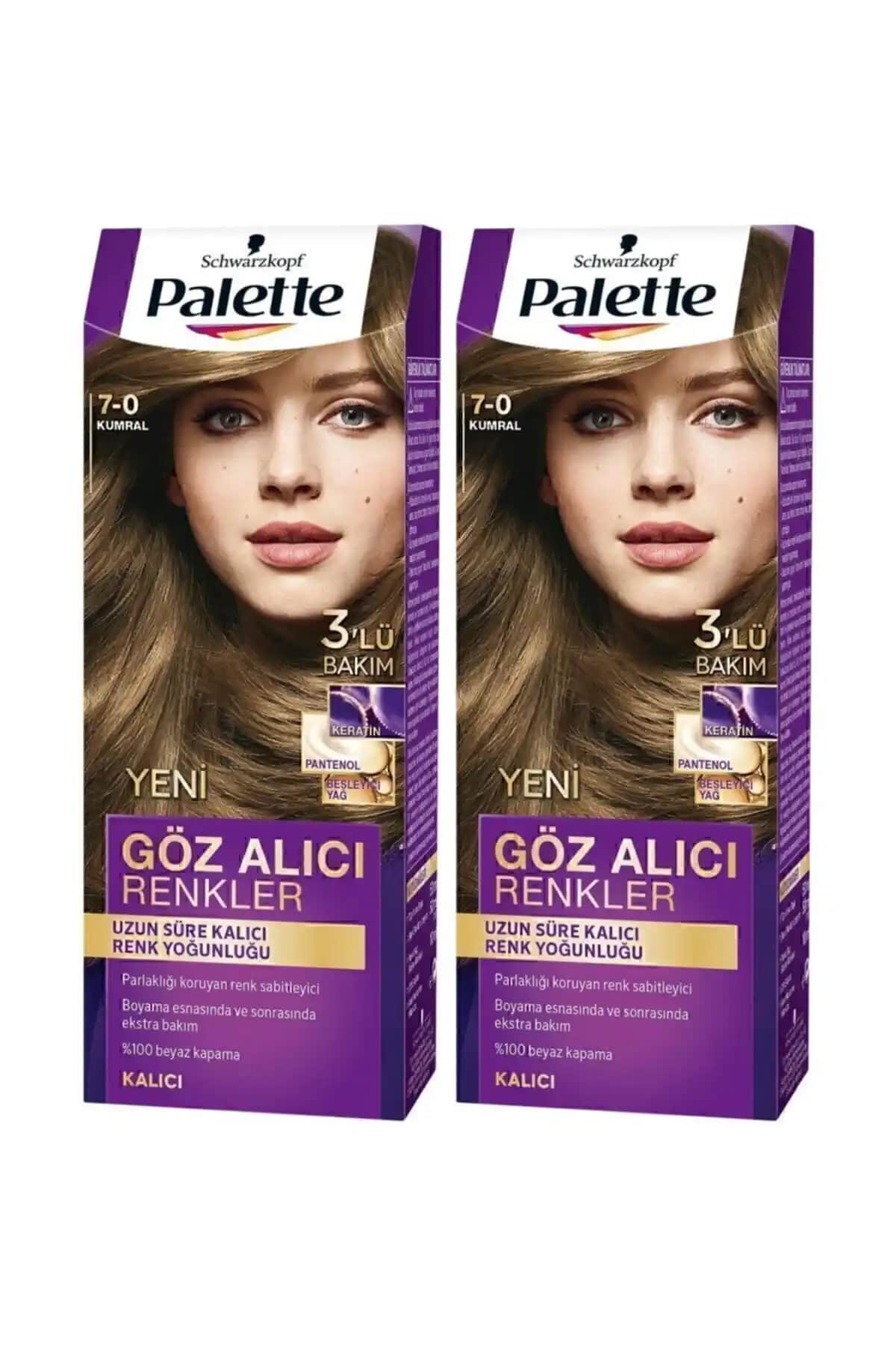 Palette Göz Alıcı Renkler 7-0 Kumral Saç Boyası Kalite ve Estetiğin Buluştuğu Seçenek