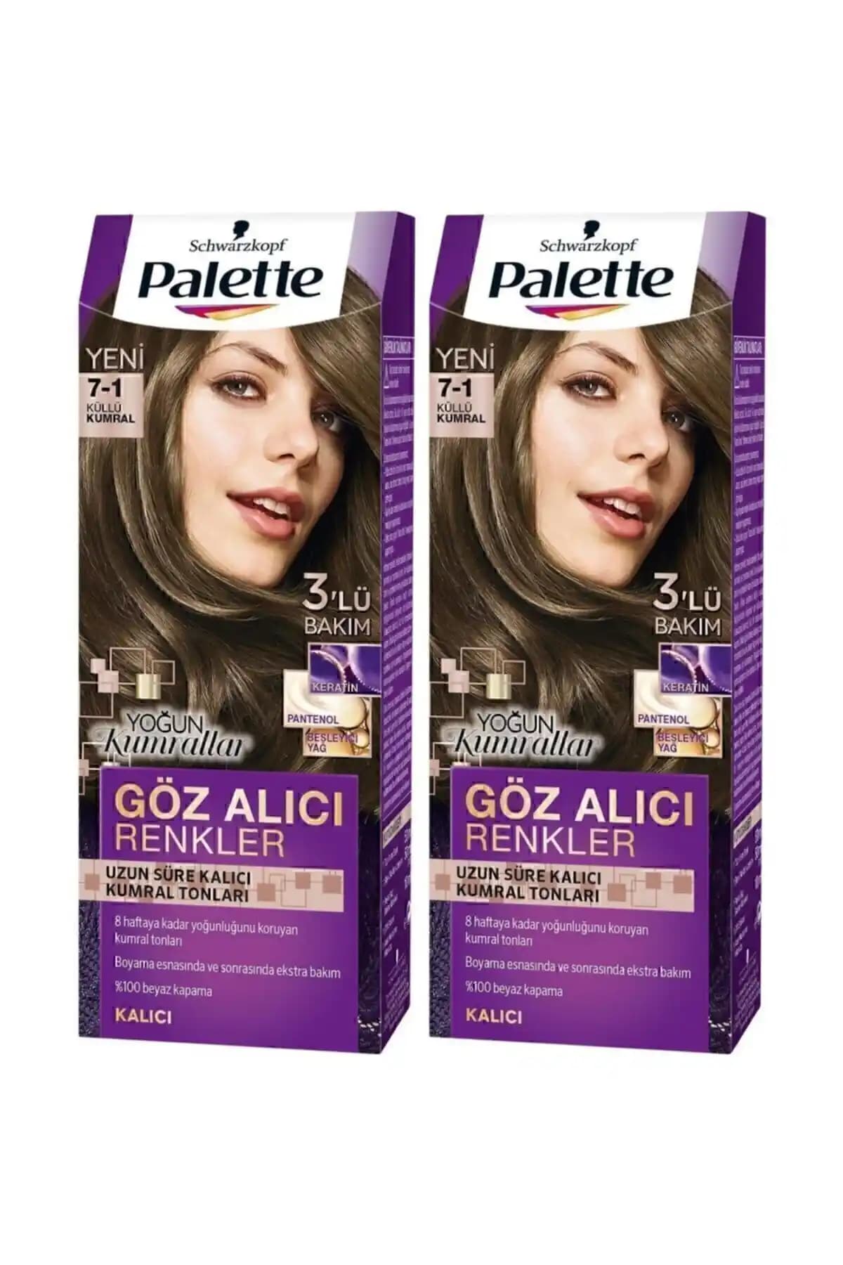 Palette Göz Alıcı Renkler 7-1 ve Schwarzkopf Palette 6-0 Saç Boyası Karşılaştırması