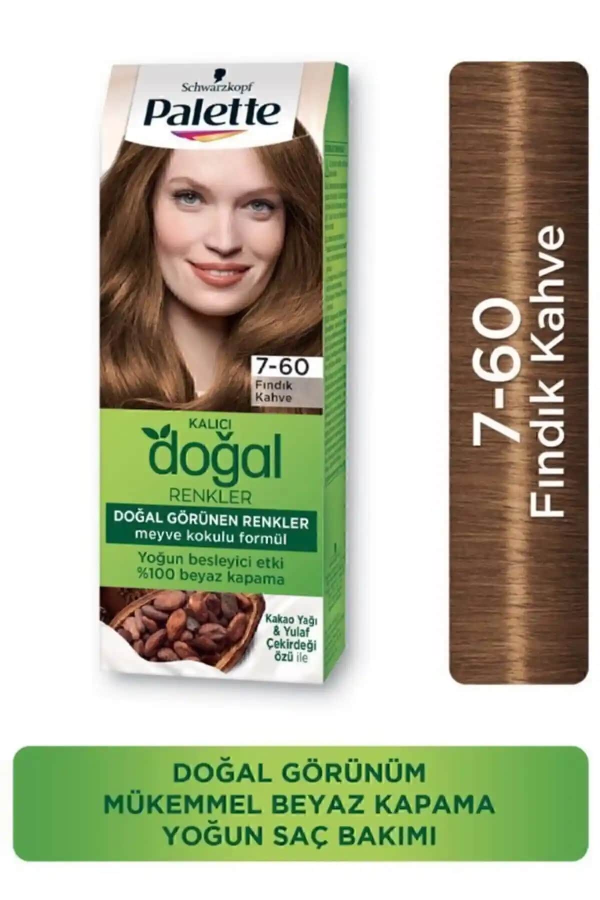 Palette Kalıcı Doğal Renkler ve Koyu Kumral Saç Boyası Karşılaştırması