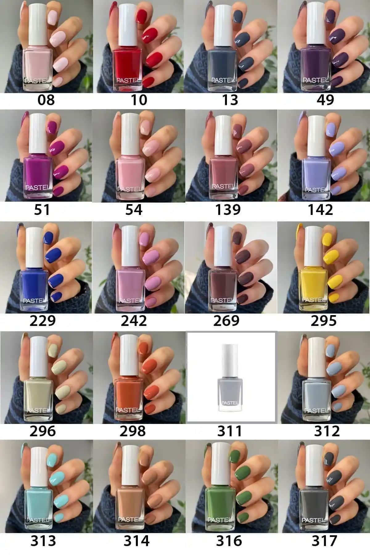 Pastel 20'li Oje Seti Renkli ve Parlak Tasarımıyla Günlük ve Özel Kullanımlar İçin Ideal