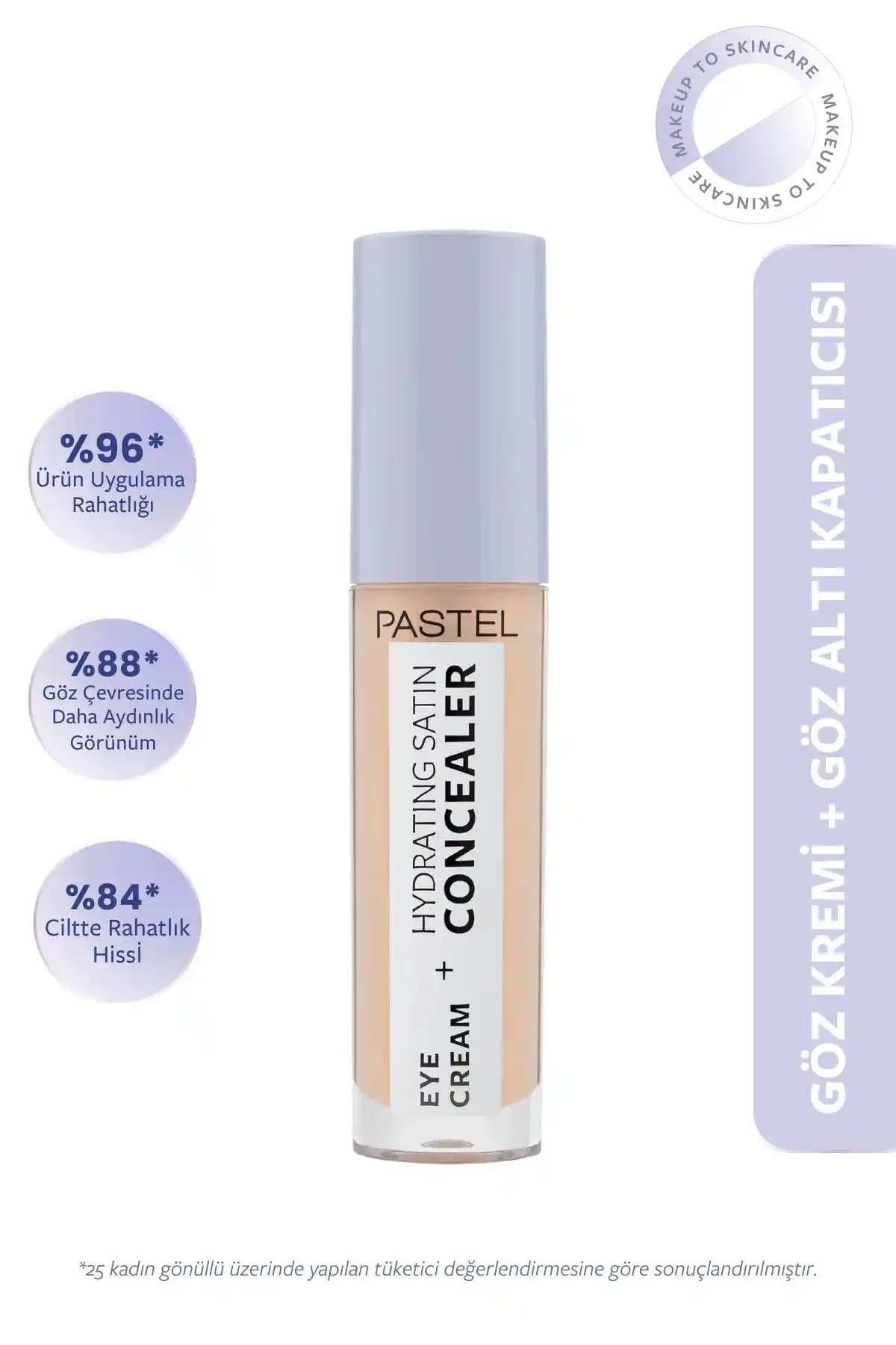 Pastel Eye Cream Hydrating Satin Concealer Göz Çevresi Bakımı ve Kapatıcılık Özellikleri