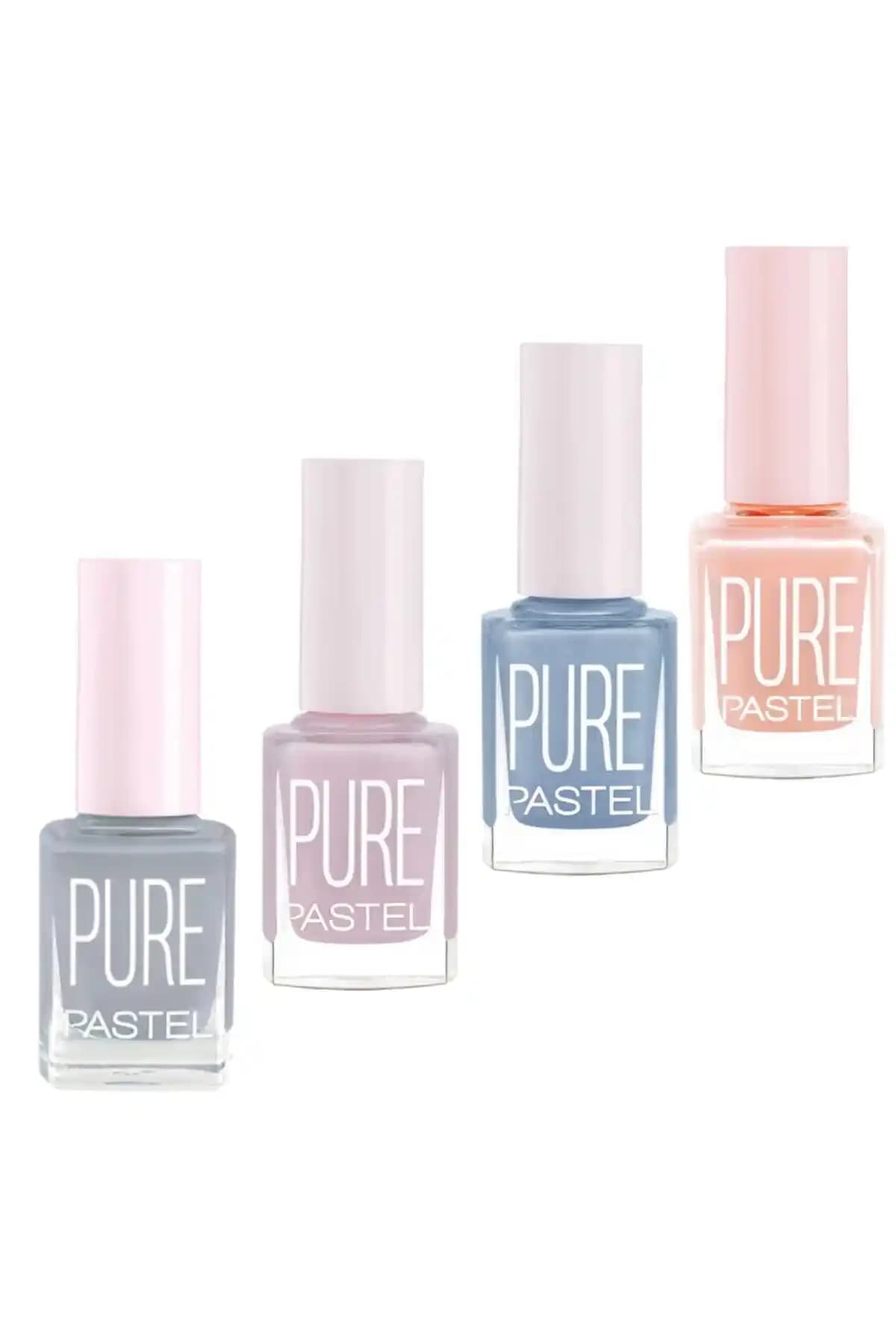 Pastel Oje Pure 4'lü Set: Canlı Renkler ve Yüksek Kaliteyle Şıklık Sunar
