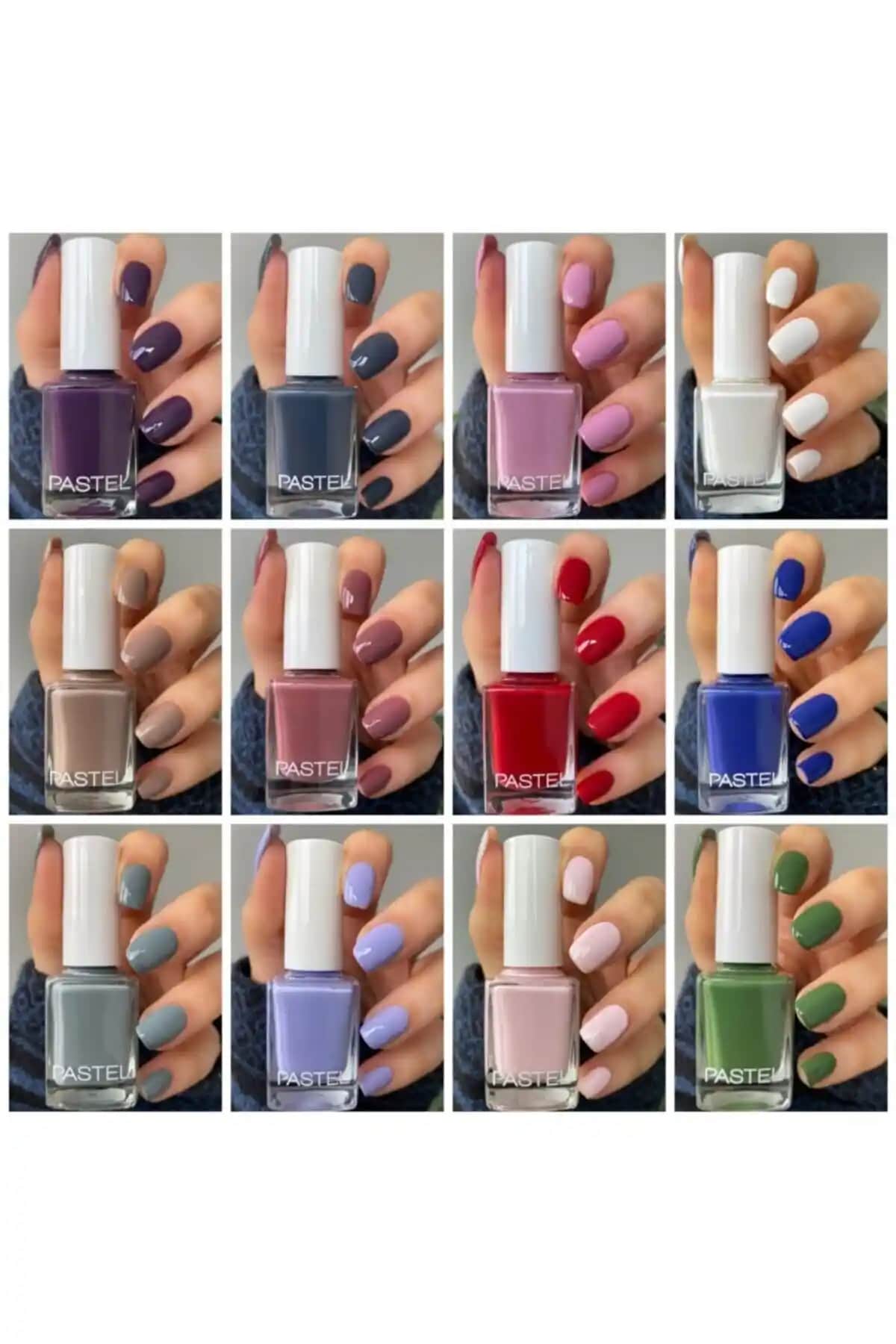 Pastel Synee 12'li Güz Seti Renkli ve Dayanıklı Oje Koleksiyonu