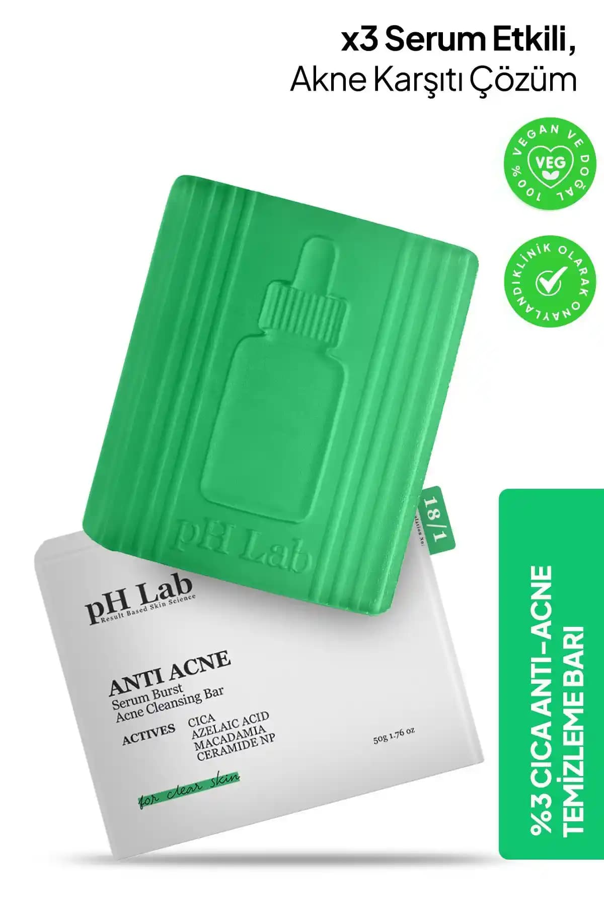 Ph Lab Anti Akne Serumu ve Temizleme Barı: Hassas ve Akne Eğilimli Ciltler İçin Etkili Bakım Seti