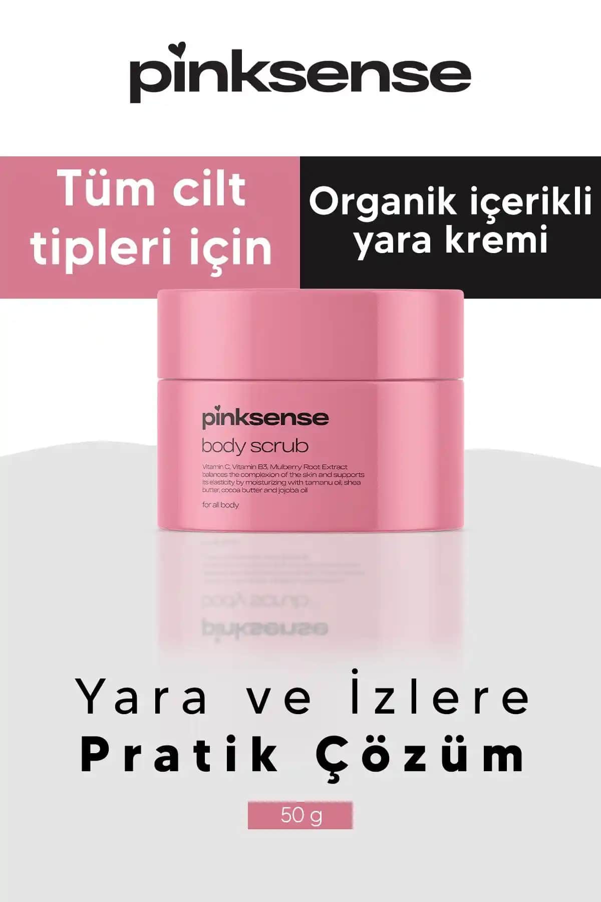 Pinksense Batık ve Çilek Bacak Onarıcı Peeling ile Cilt Yenileme ve Leke Azaltma