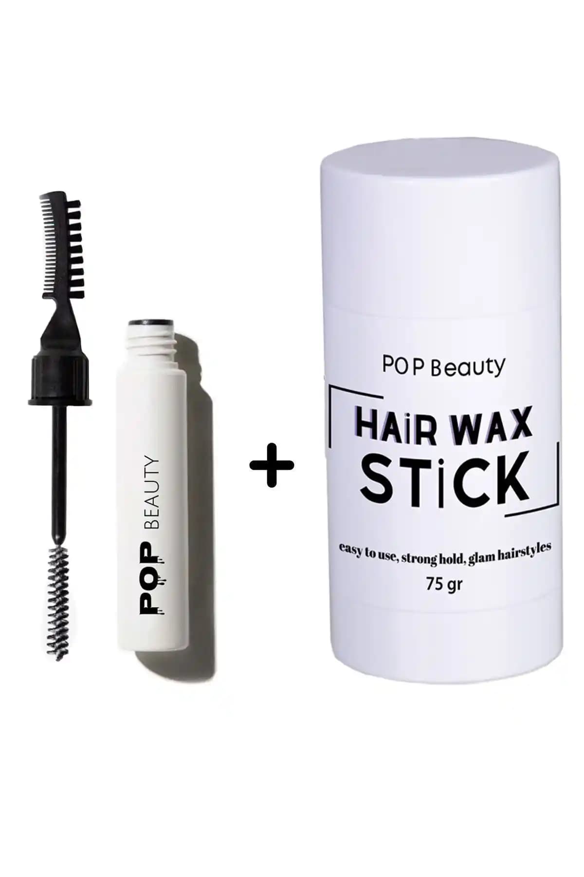 Pop Beauty Kaş Sabitleyici ve Şekillendirici Stick Wax ile Gün Boyu Kalıcı ve Doğal Görünüm