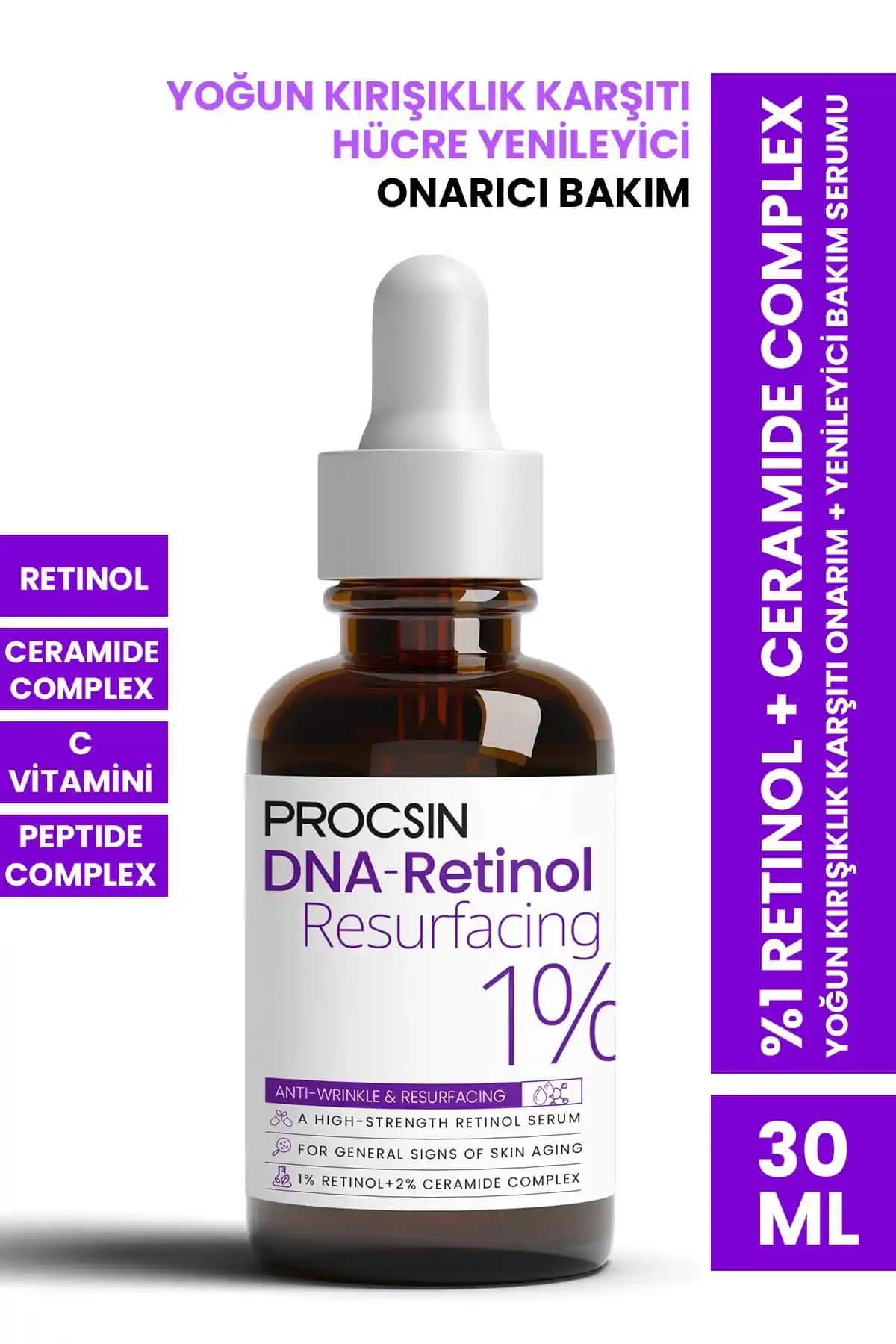 PROCSIN Hydro Solution %1 Retinol Ceramide Serum ile Cilt Yenileme ve Kırışıklık Azaltma