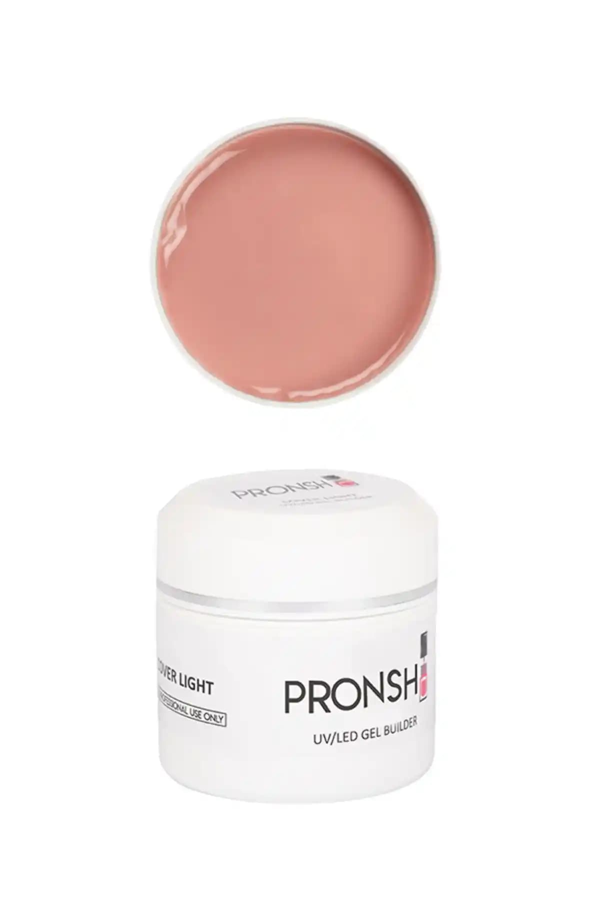 Pronsh Builder Jel 50ml Profesyonel UV/LED Tırnak Kaplama Jeli, Dayanıklı ve Doğal Görünüm