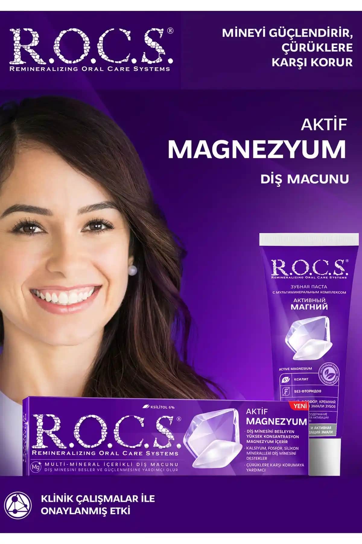 R.O.C.S. Aktif Magnezyum Diş Macunu: Güçlendiren ve Hassas Dişlere Uygun Günlük Ağız Bakımı