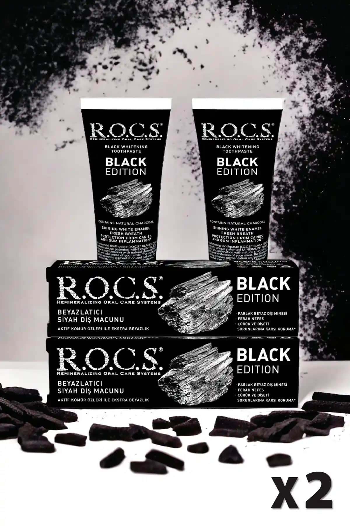R.O.C.S. Black Edition Kömür Beyazlatıcı Diş Macunu İncelemesi ve Özellikleri