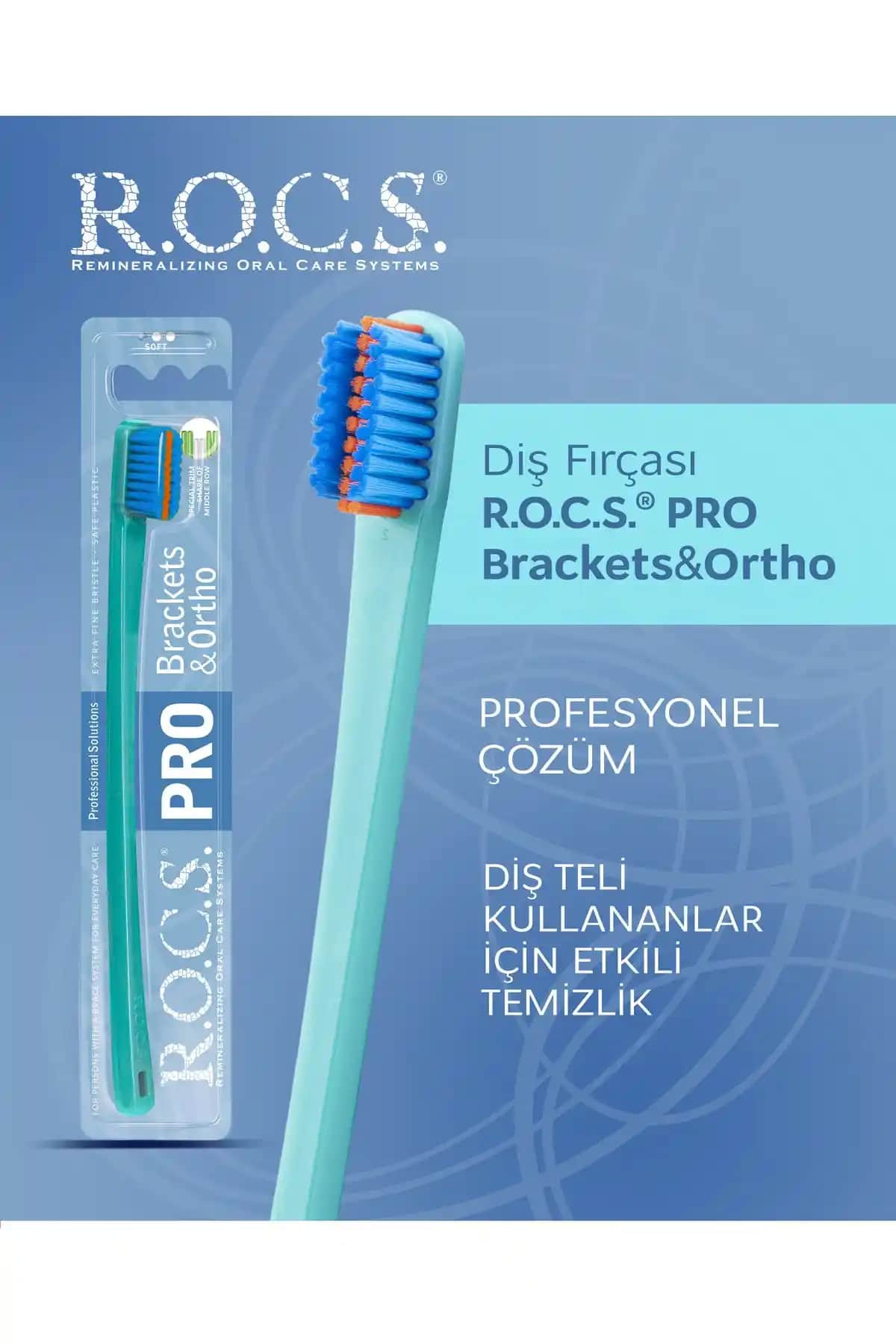 R.O.C.S. Pro Brackets & Ortho Soft Diş Fırçası: Ortodontik Tedavi İçin Etkili ve Nazik Temizlik Çözümü