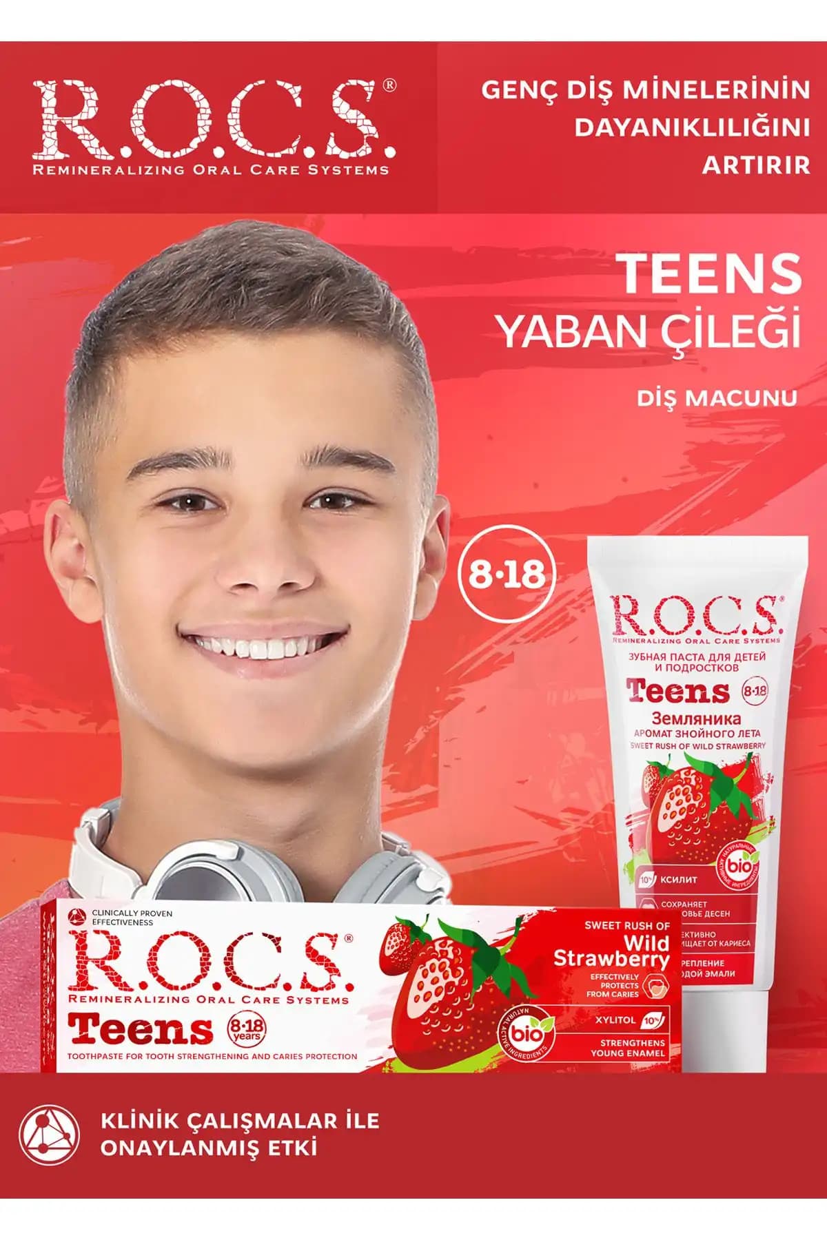 R.O.C.S. Rocs Teen 8-18 Yaş Yaban Çileği Taşında Diş Macunu Özellikleri ve Kullanım Rehberi