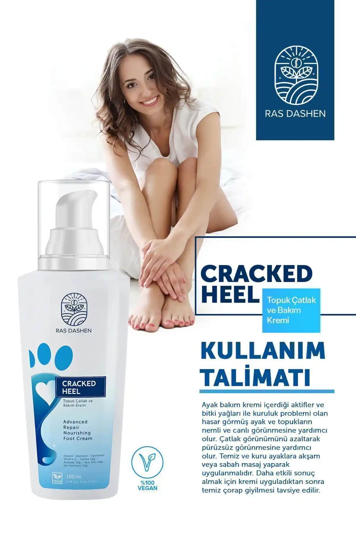 RAS DASHEN Yu<muş>atıcı Ayak Bakım Kremi: Çatlaklara ve Mantar Sorunlarına Etkili Çözüm