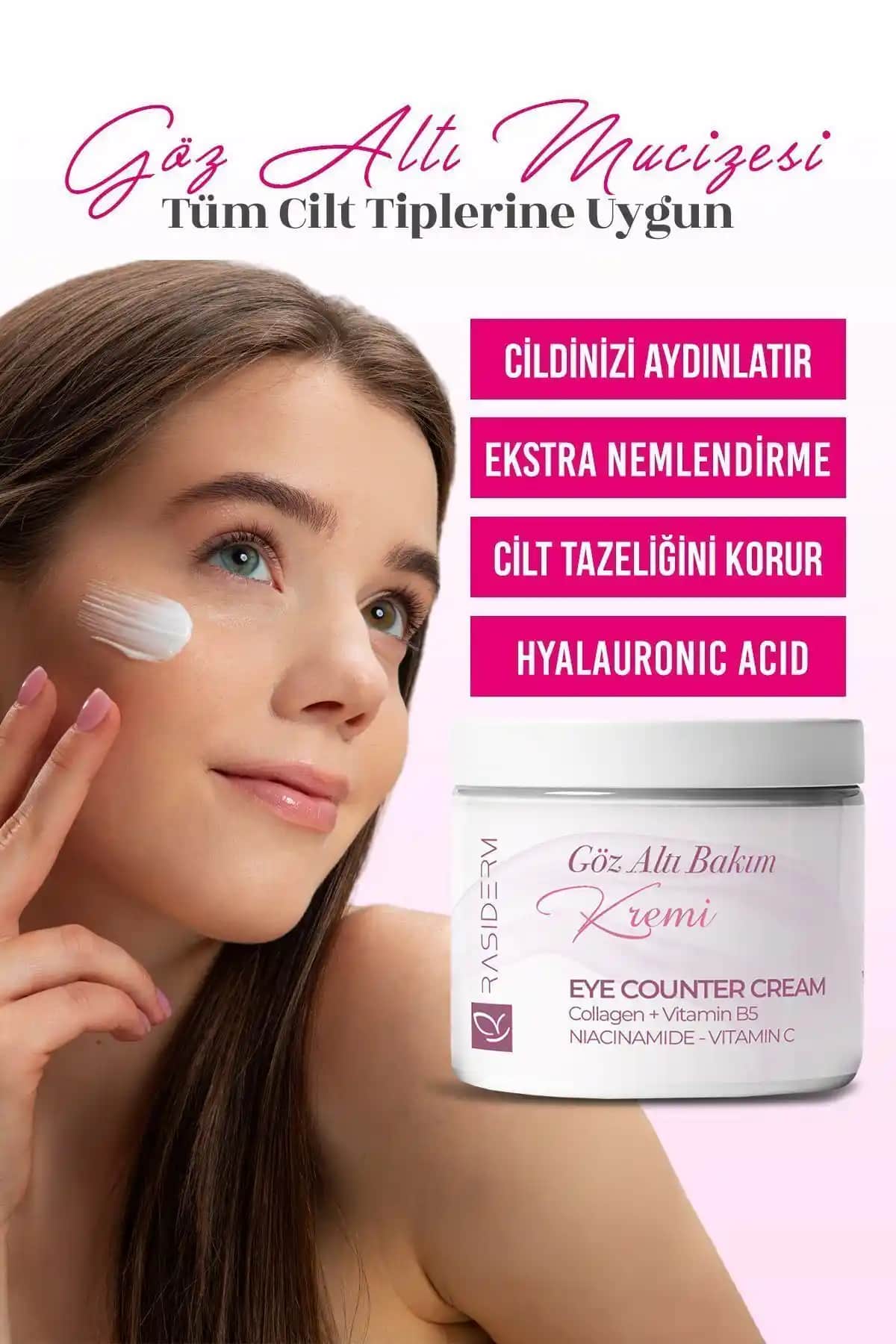 Rasiderm Göz Altı Torba ve Morluklara Karşı Yoğun Nemlendirici Krem 50 ml