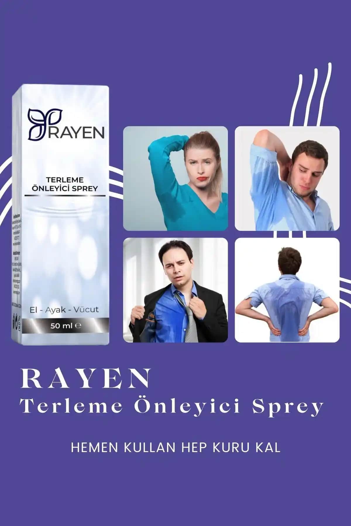 Rayen Terleme Önleyici Sprey 50ml: Etkili ve Güvenilir Ter ve Koku Kontrolü