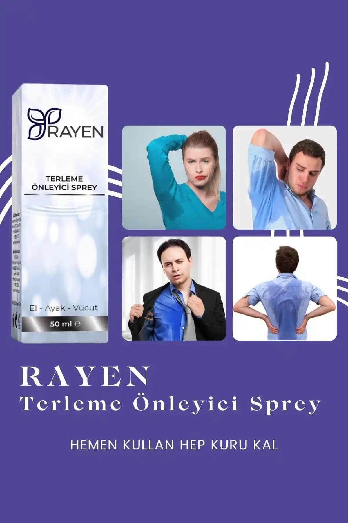 Rayen Terleme Önleyici Sprey 50ml: Etkili ve Güvenilir Ter ve Koku Kontrolü