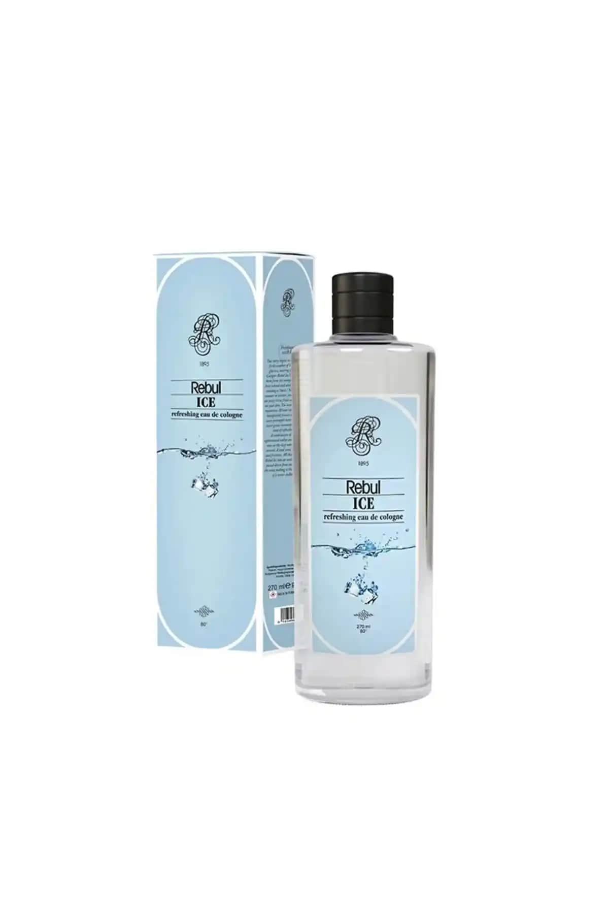 Rebul Ice 270 ml Kolonya Erkeksi ve Kalıcı Ferahlatıcı Kokusu ile Günlük Kullanım İçin