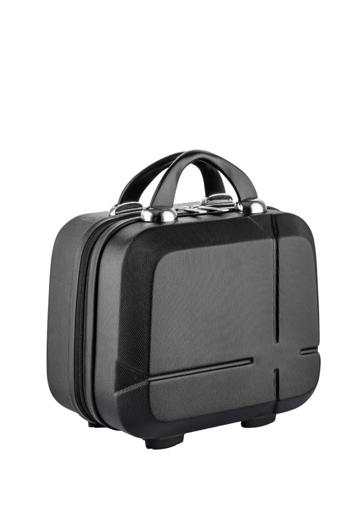 RELIANCE Siyah Makyaj Çantası ve El Valizi: Şık ve Fonksiyonel Seyahat Çözümü