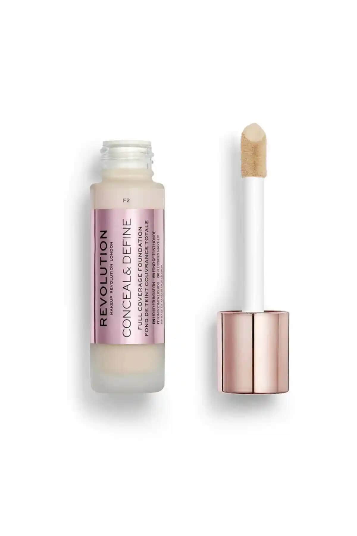 Revolution Conceal & Define F2 Fondöten: Yüksek Kapatıcılık ve Doğal Mat Görünüm Sağlar