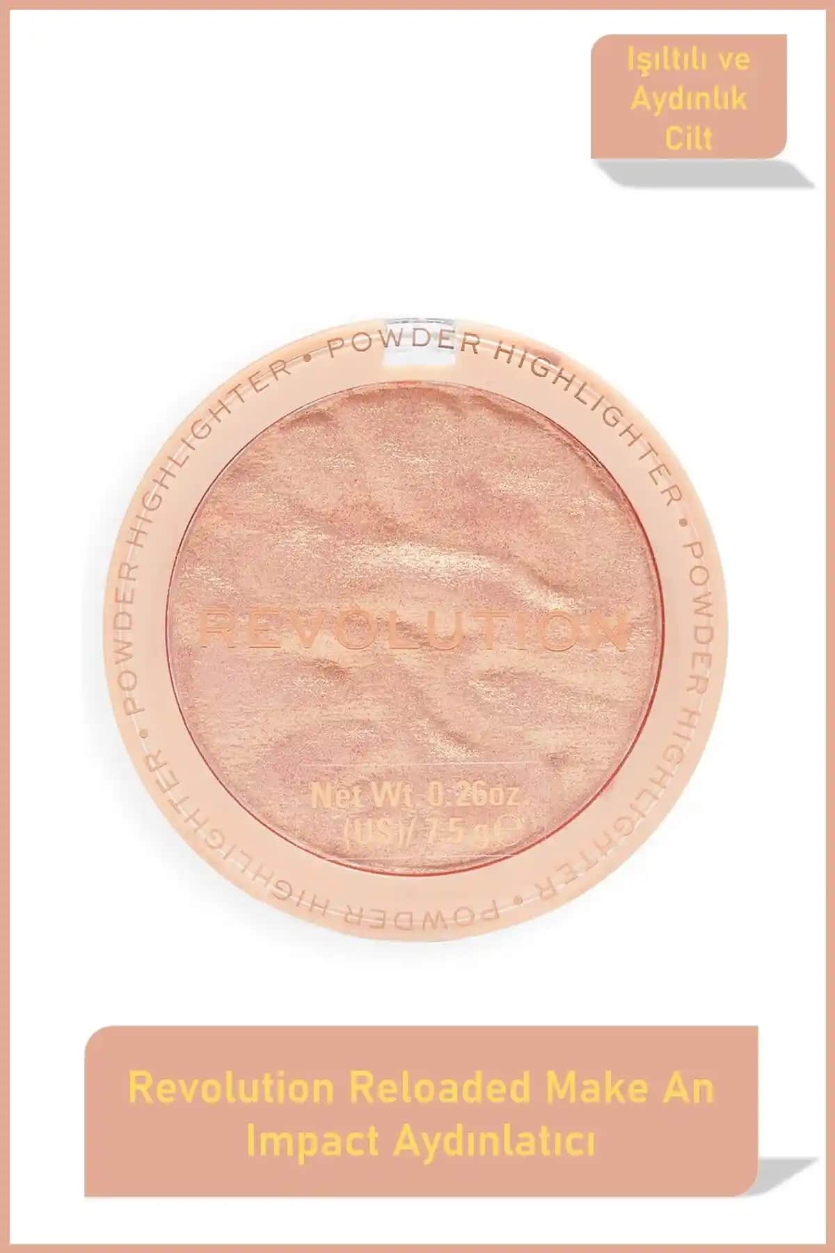 Revolution Reloaded Make An Impact Pembe Toz Aydınlatıcı Yüksek Pigmentasyon ve Parlaklık Sağlar